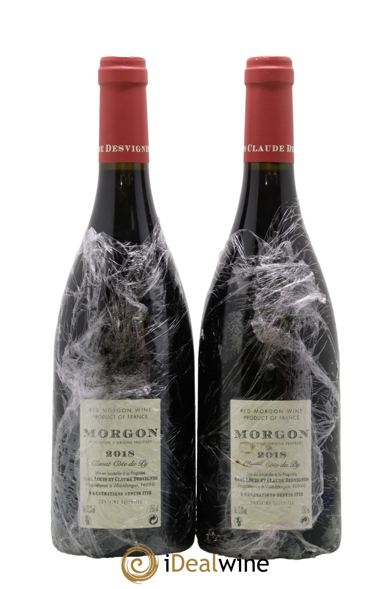 Morgon Javernières Louis-Claude Desvignes 2018 - Lot de 2 bouteilles - 1