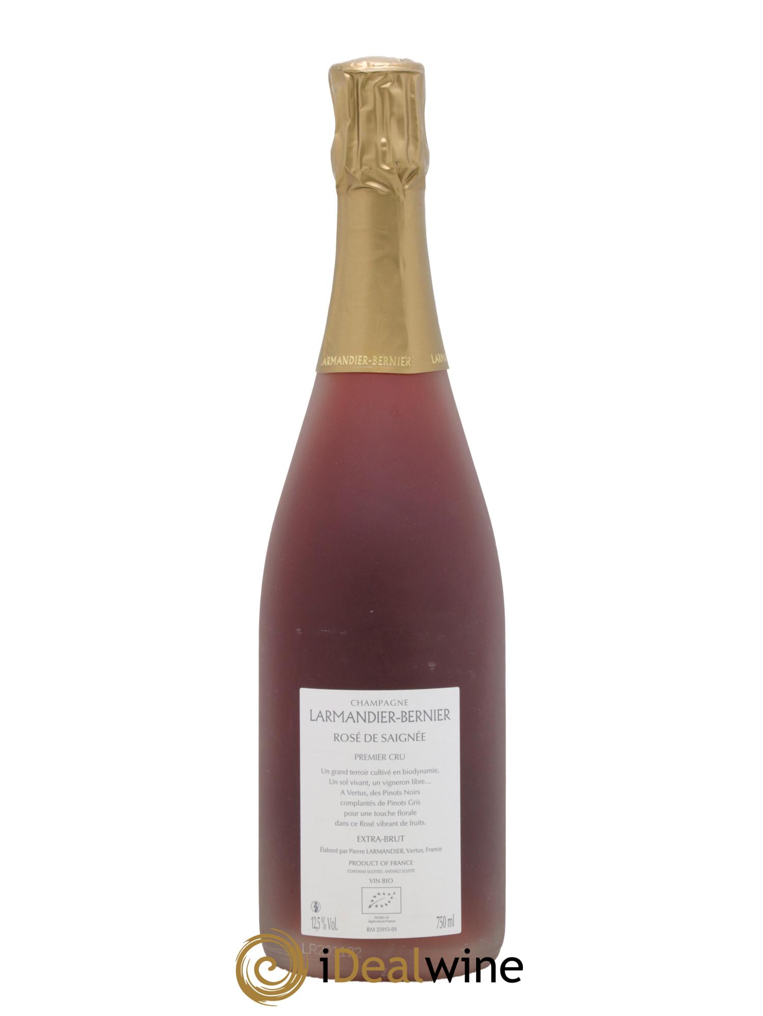 Rosé de saignée 1er Cru Extra-Brut Larmandier-Bernier - Lot de 1 bouteille - 1