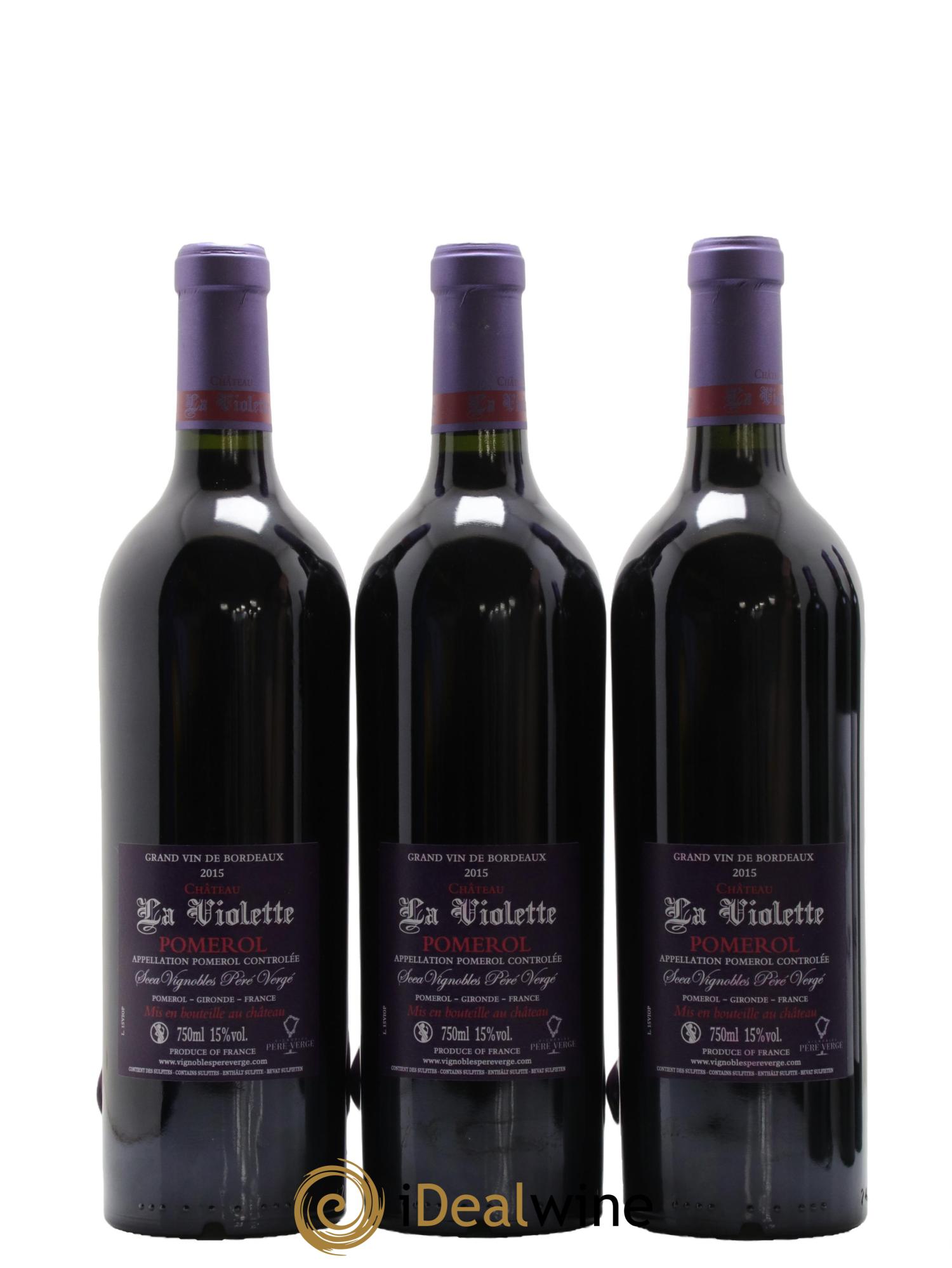 Château la Violette  2015 - Lot de 6 bouteilles - 2
