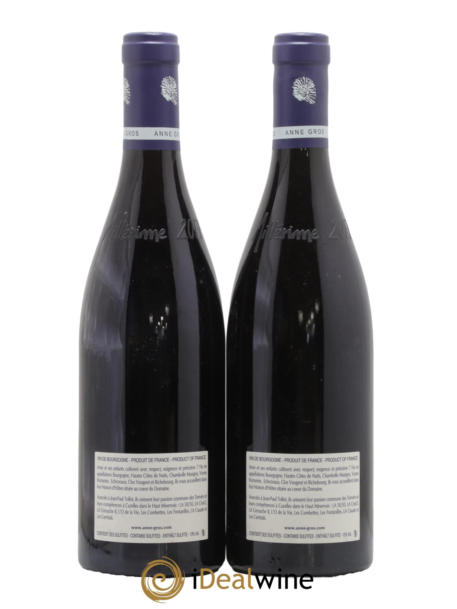 Echezeaux Grand Cru Les Loachausses Anne Gros 2017 - Lotto di 2 bottiglie - 1