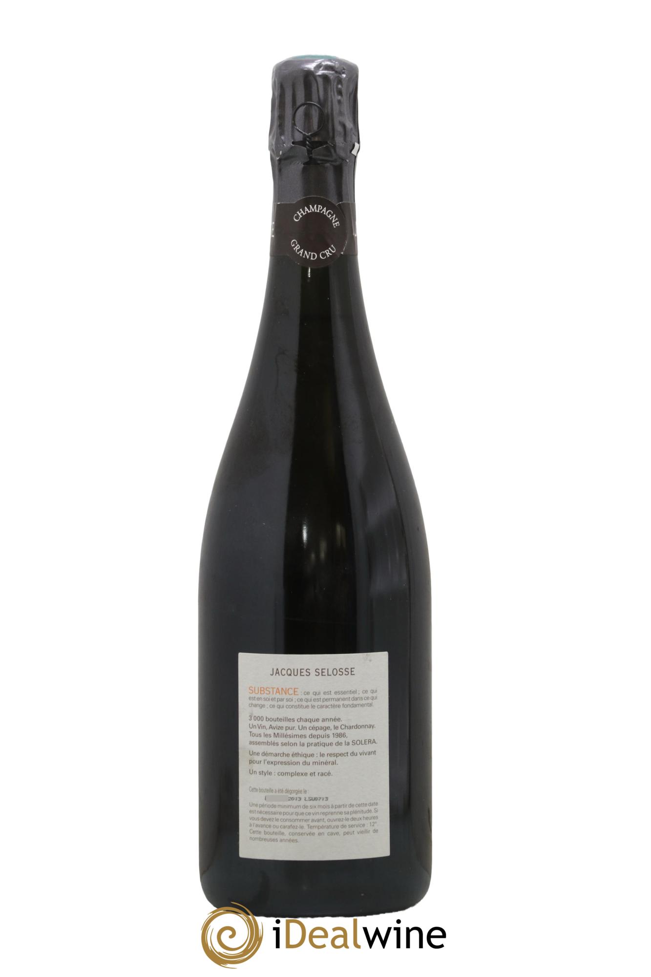 Substance Jacques Selosse - Lot de 1 bouteille - 1