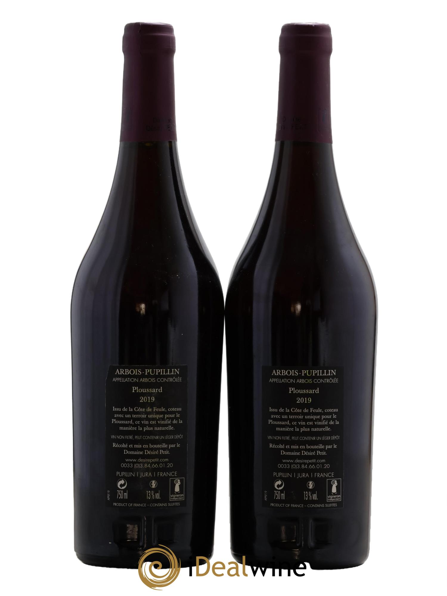 Arbois Ploussard De Feule Domaine Désiré Petit 2019 - Lot de 2 bouteilles - 1