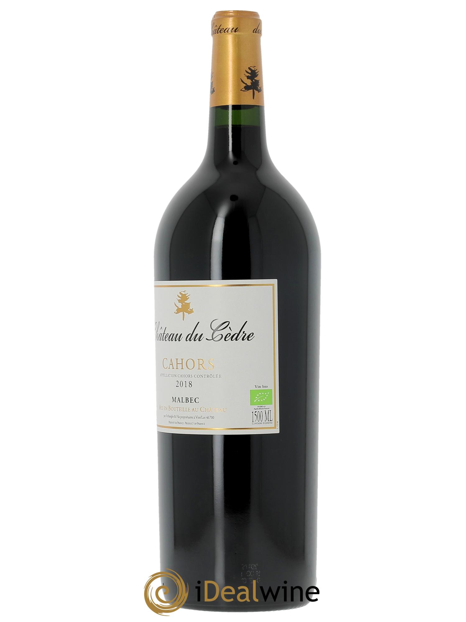 Cahors  Château du Cèdre Pascal et Jean-Marc Verhaeghe  2018 - Lot of 1 magnum - 1