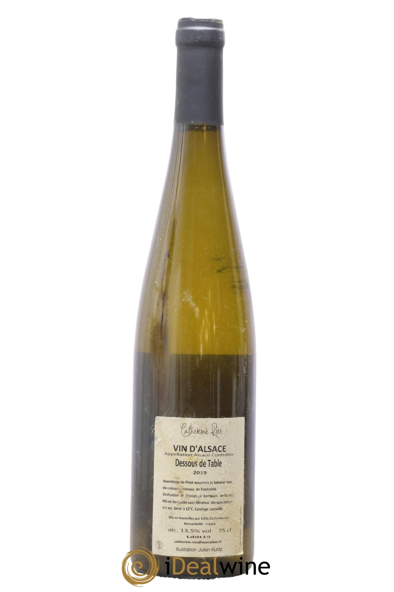 Alsace Dessous de Table Riss 2019 - Posten von 1 Flasche - 1