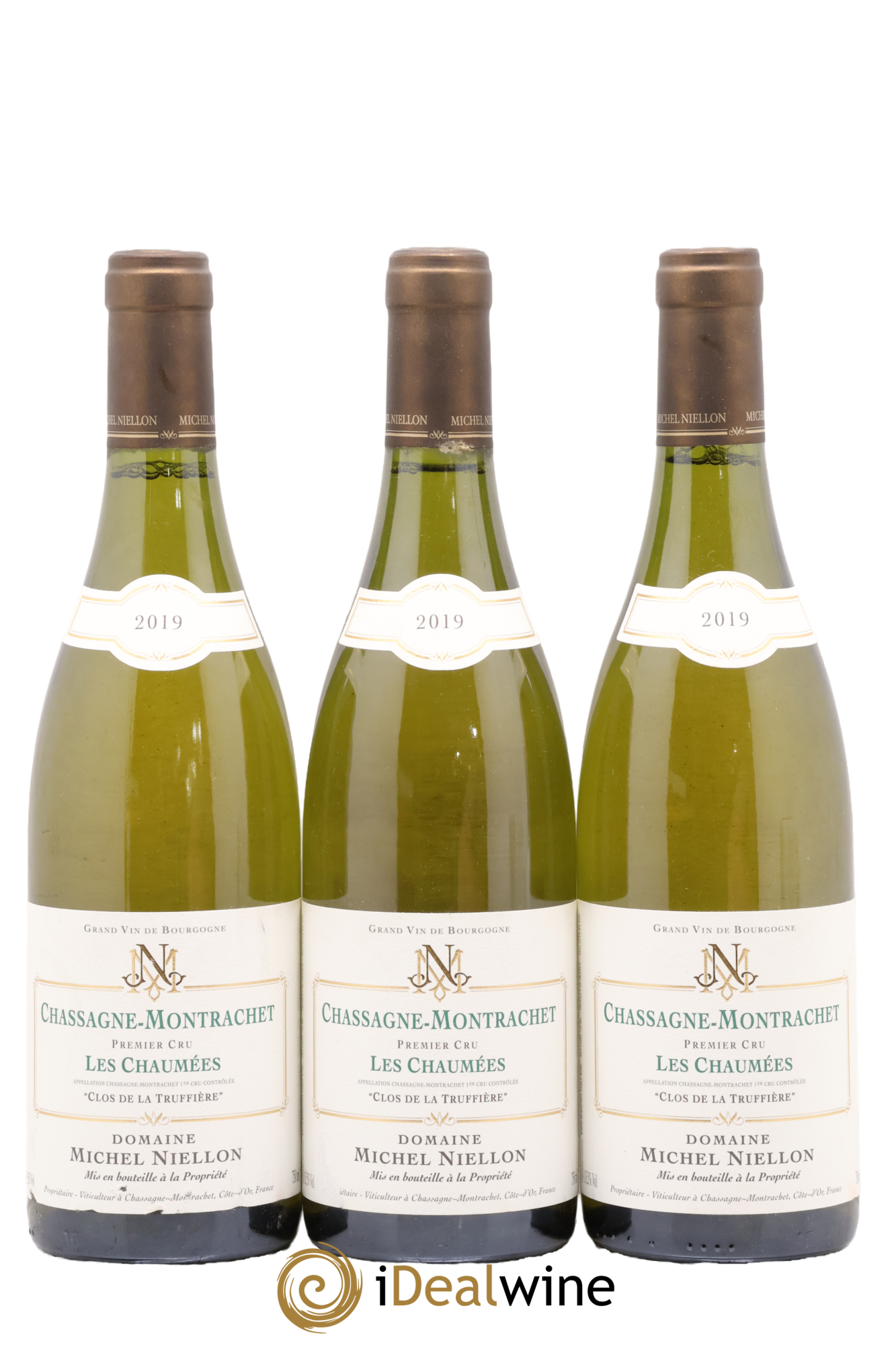 Chassagne-Montrachet 1er Cru Les Chaumées Clos de la Truffière Michel Niellon (Domaine) 2019 - Lot de 3 bouteilles - 0