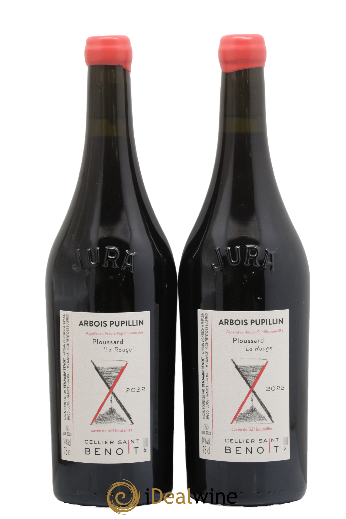 Arbois-Pupillin La Rouge Cellier Saint Benoît 2022 - Lot de 2 bouteilles - 0