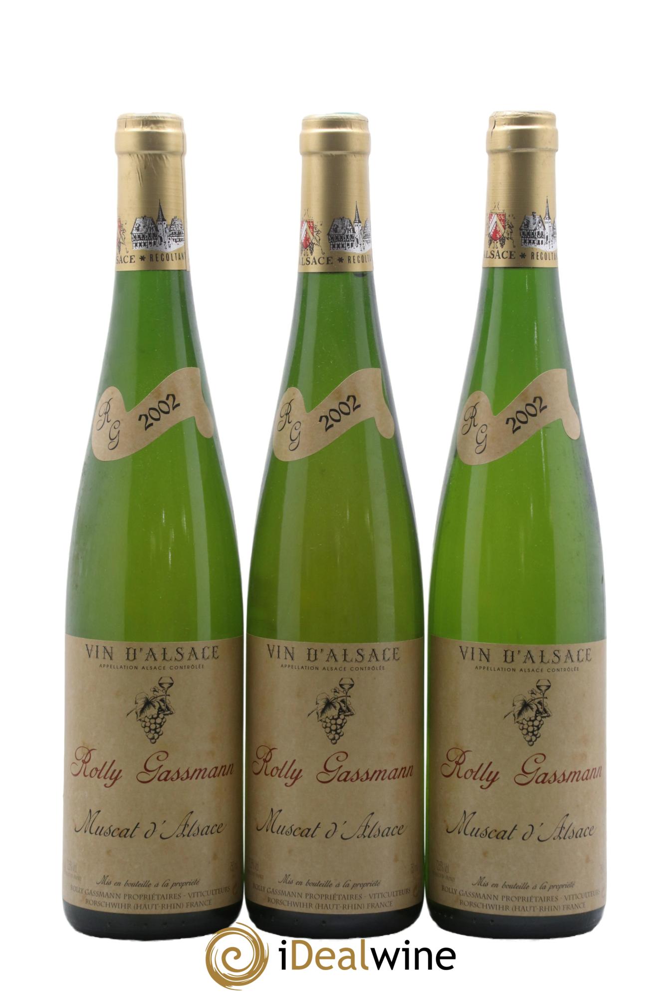 Alsace Muscat Rolly-Gassmann 2002 - Lotto di 3 bottiglie - 0