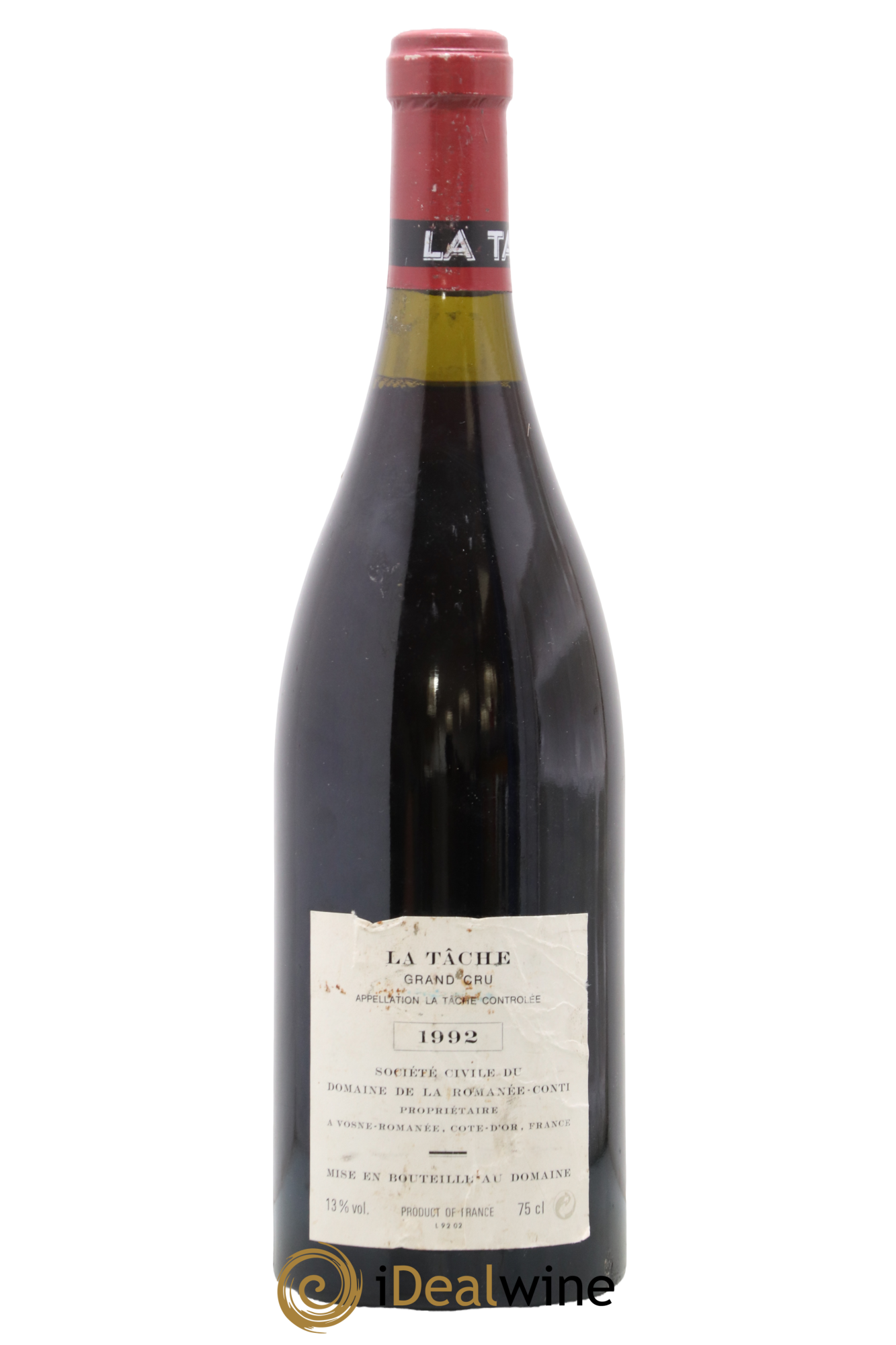 La Tâche Grand Cru Domaine de la Romanée-Conti  1992 - Lot de 1 bouteille - 1