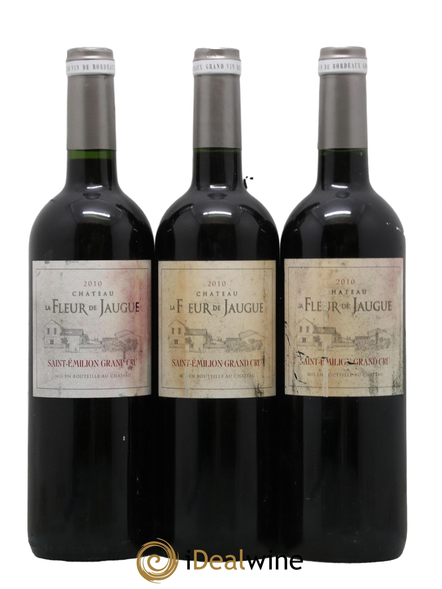Saint-Émilion Grand Cru Chateau La Fleur de Jaugue 2010 - Lot de 3 bouteilles - 0