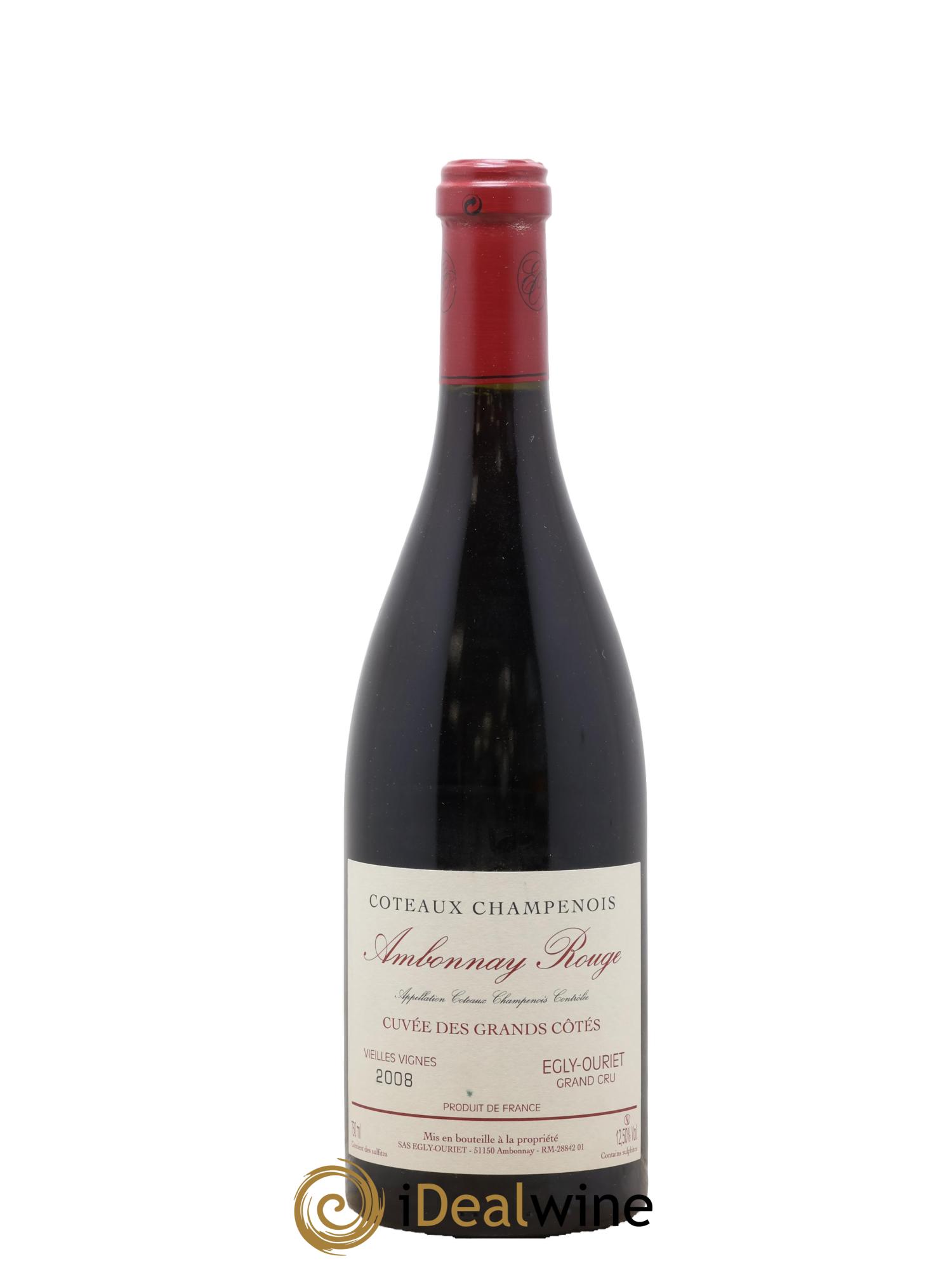 Ambonnay Cuvée des Grands Côtés VV Grand Cru Egly-Ouriet 2008 - Lot of 1 bottle - 0