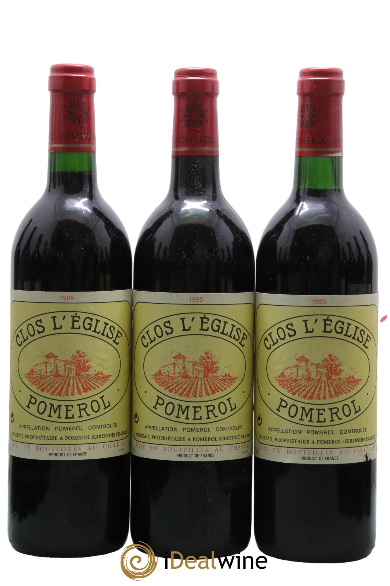 Clos l'Eglise 1995 - Posten von 12 Flaschen - 1