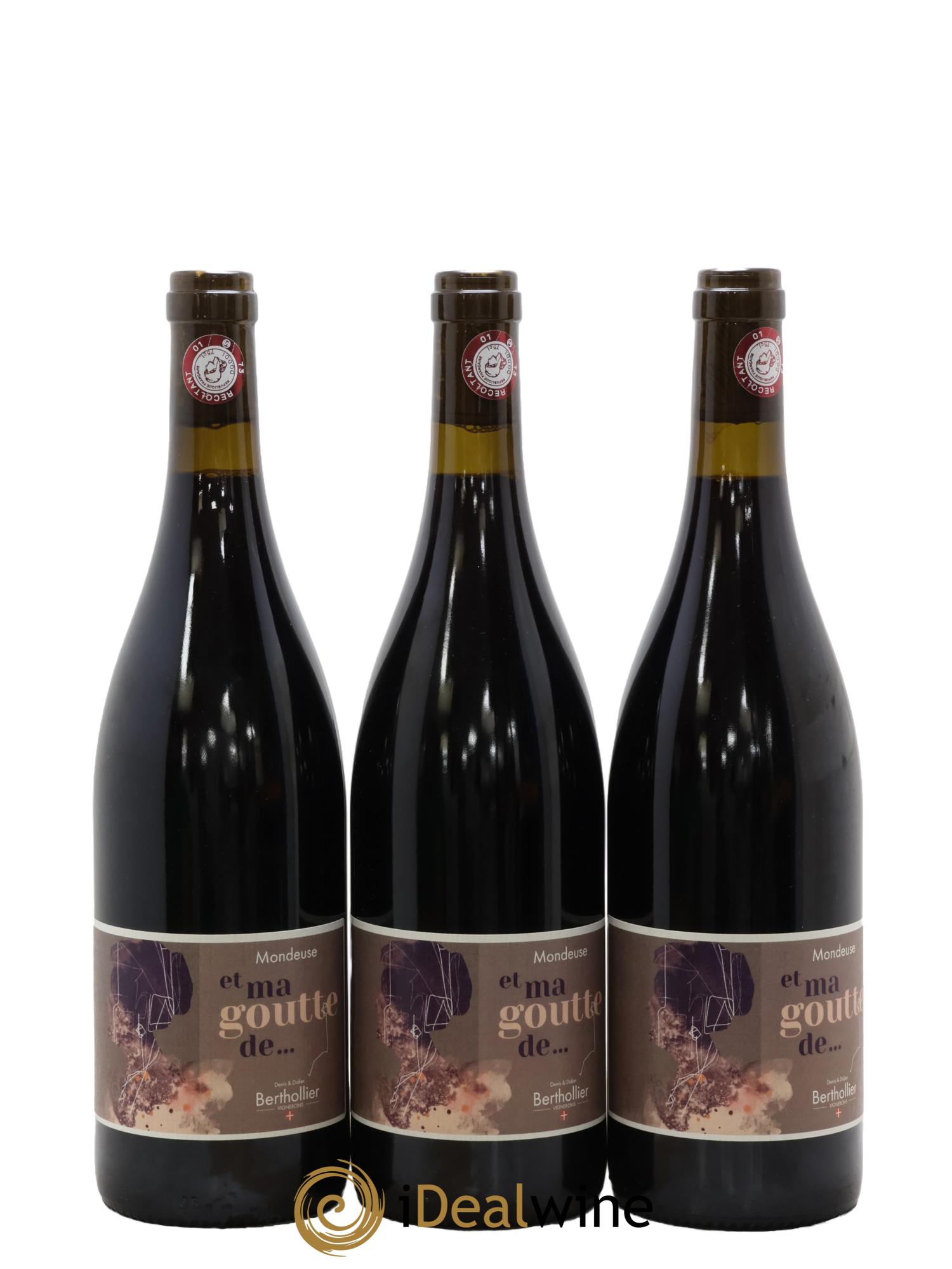 Vin de Savoie Et Ma Goutte Mondeuse Denis & Didier Berthollier 2023 - Lot of 3 bottles - 0
