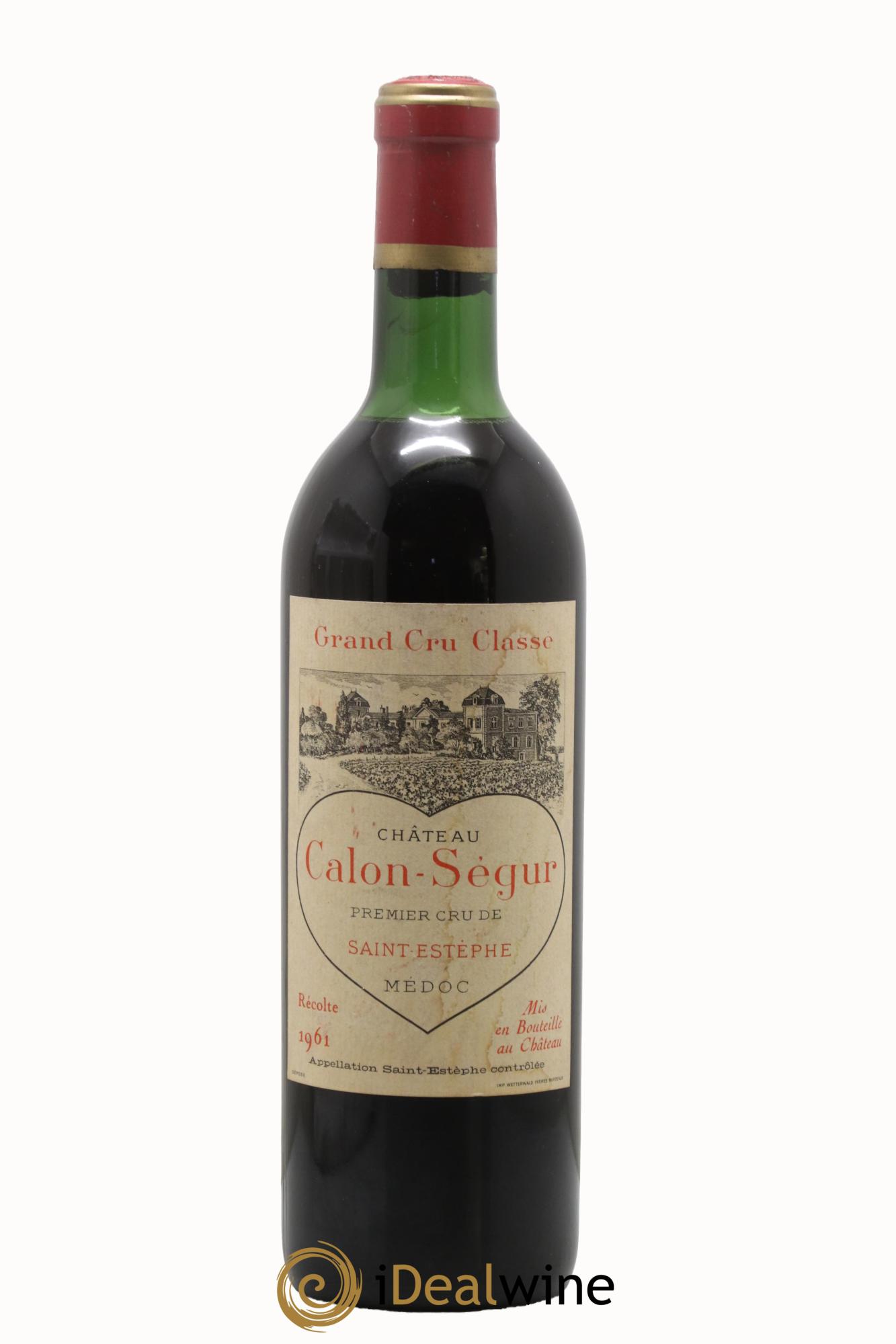 Château Calon Ségur 3ème Grand Cru Classé 1961 - Lot de 1 bouteille - 0