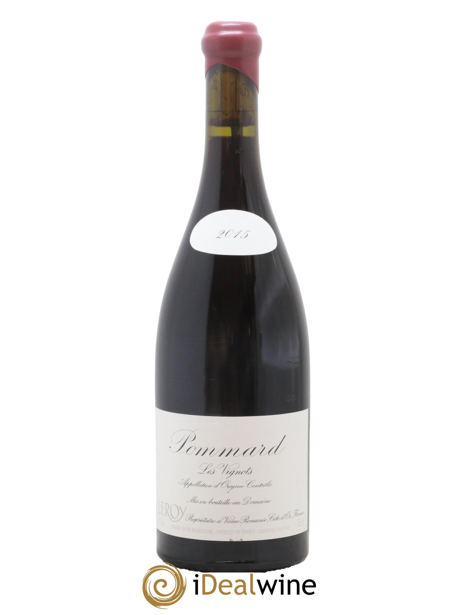 Pommard Les Vignots Leroy (Domaine) 2015 - Lot de 1 bouteille - 0