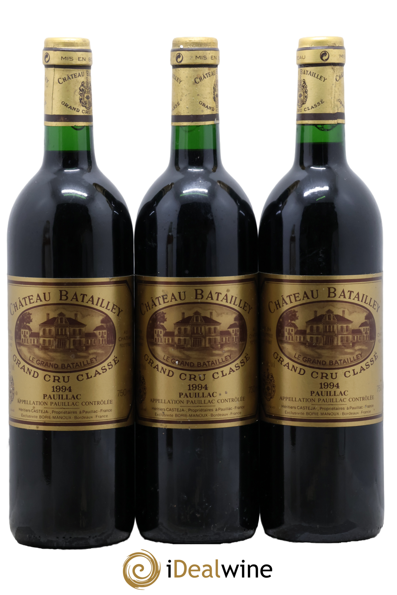 Château Batailley 5ème Grand Cru Classé 1994 - Lot de 3 bouteilles - 0