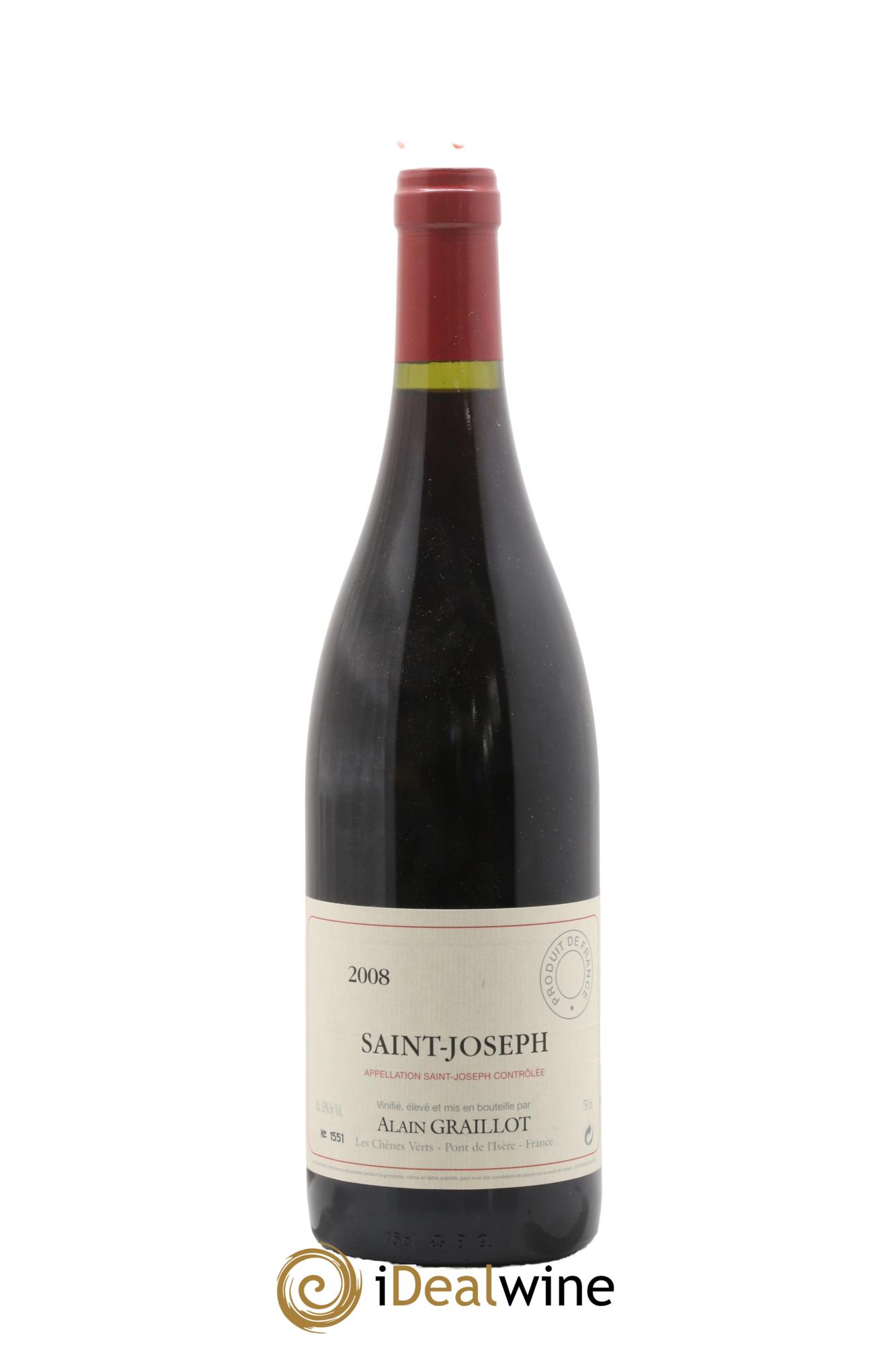 Saint-Joseph Domaine Graillot 2008 - Lot de 1 bouteille - 0