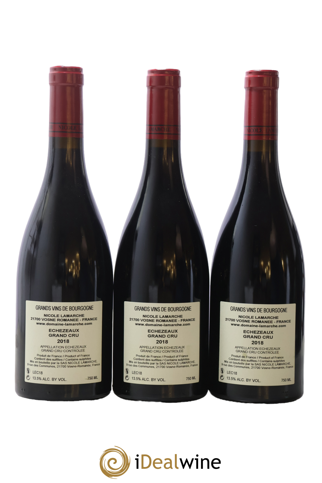 Echezeaux Grand Cru Lamarche (Domaine) 2018 - Lot de 3 bouteilles - 1