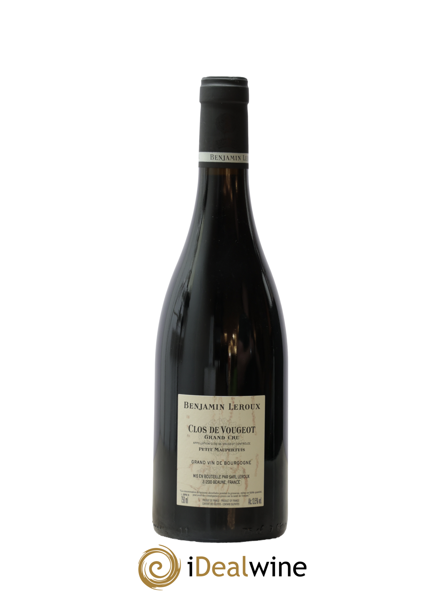 Clos de Vougeot Grand Cru Petit Maupertuis Benjamin Leroux 2019 - Posten von 1 Flasche - 1