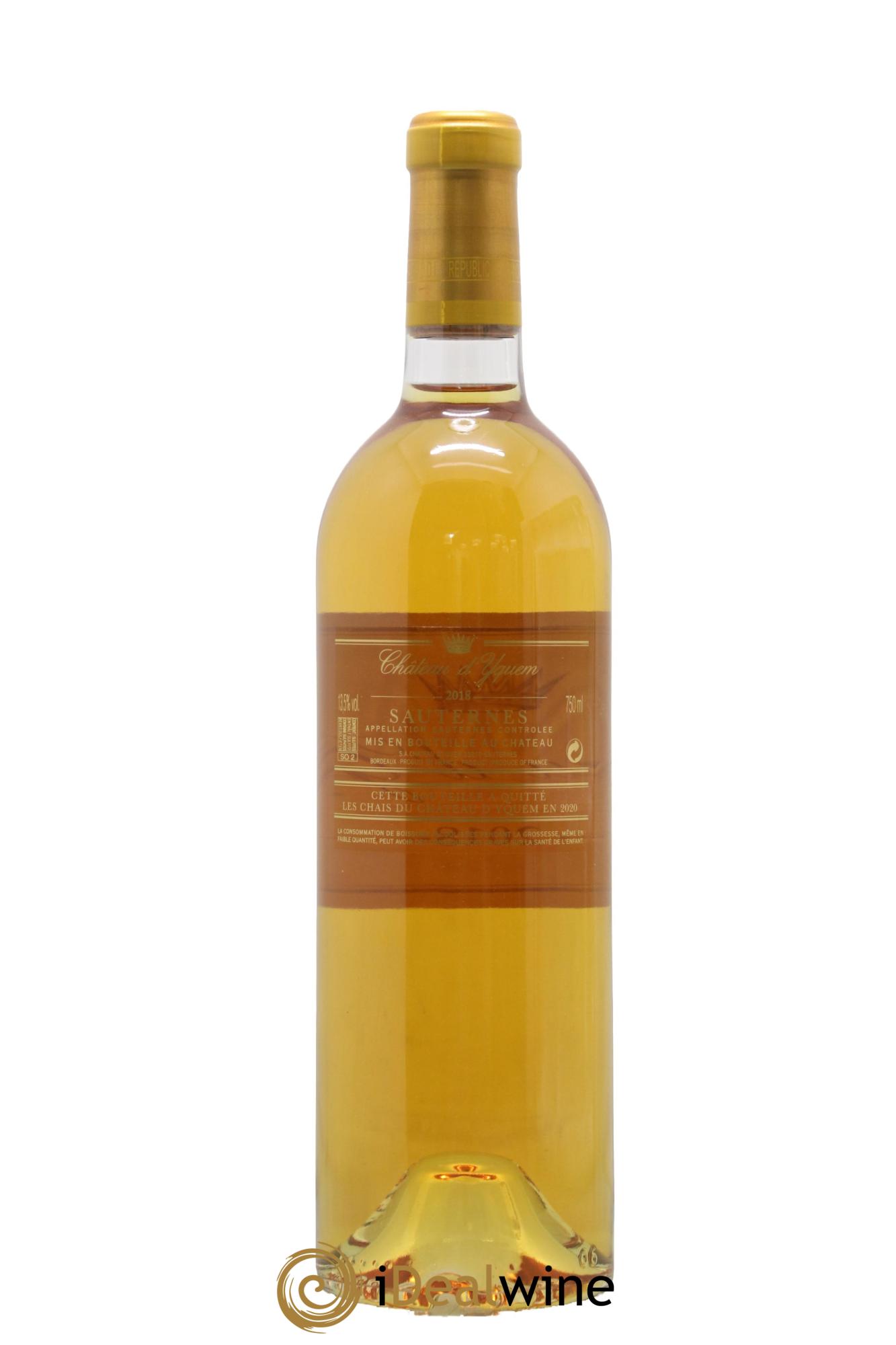 Château d' Yquem 1er Cru Classé Supérieur 2018 - Lot of 1 bottle - 1