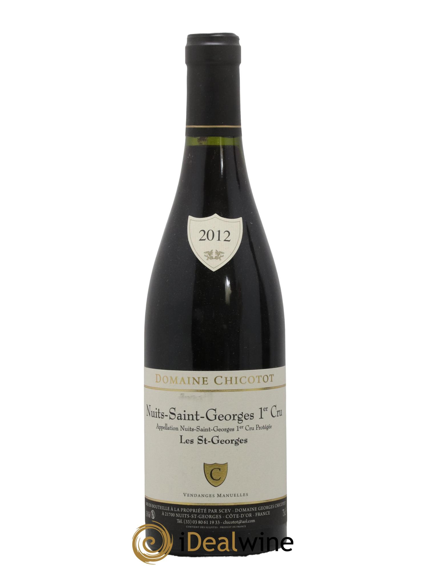 Nuits-Saint-Georges 1er Cru Les Saint-Georges Chicotot 2012 - Lot de 1 bouteille - 0