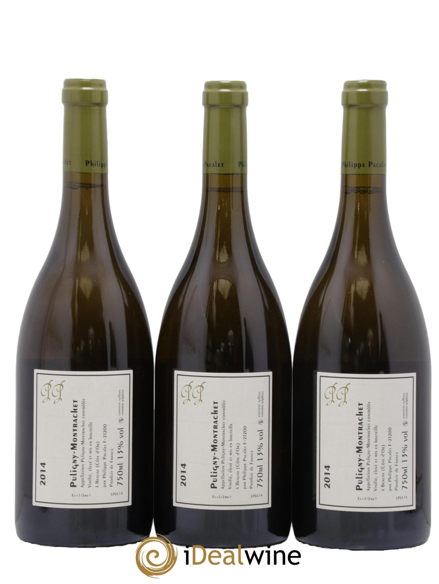 Puligny-Montrachet Philippe Pacalet 2014 - Lotto di 3 bottiglie - 1