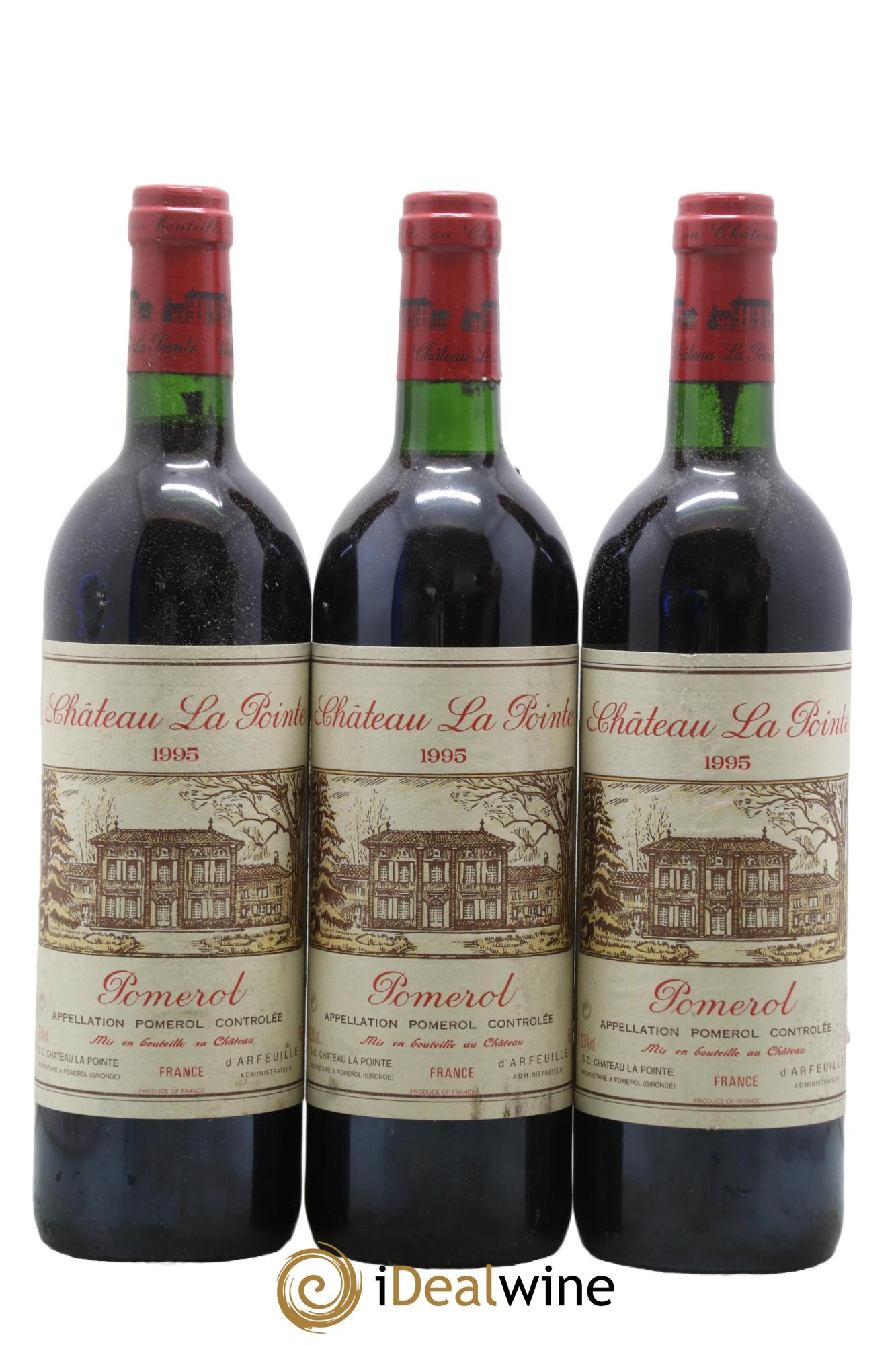 Château la Pointe 1995 - Lotto di 3 bottiglie - 0