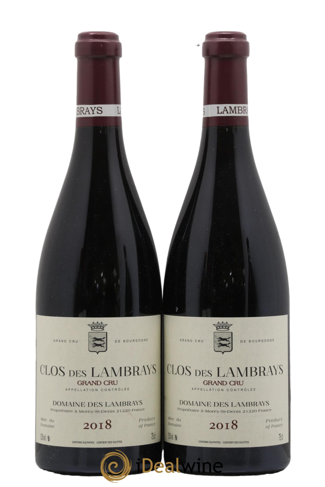 Clos des Lambrays Grand Cru Domaine des Lambrays 2018 - Lot de 2 bouteilles - 0