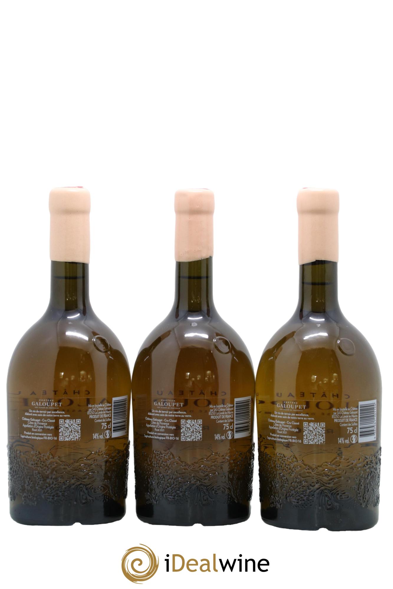 Côtes de Provence Cru Classé Château Galoupet 2021 - Lotto di 3 bottiglie - 1