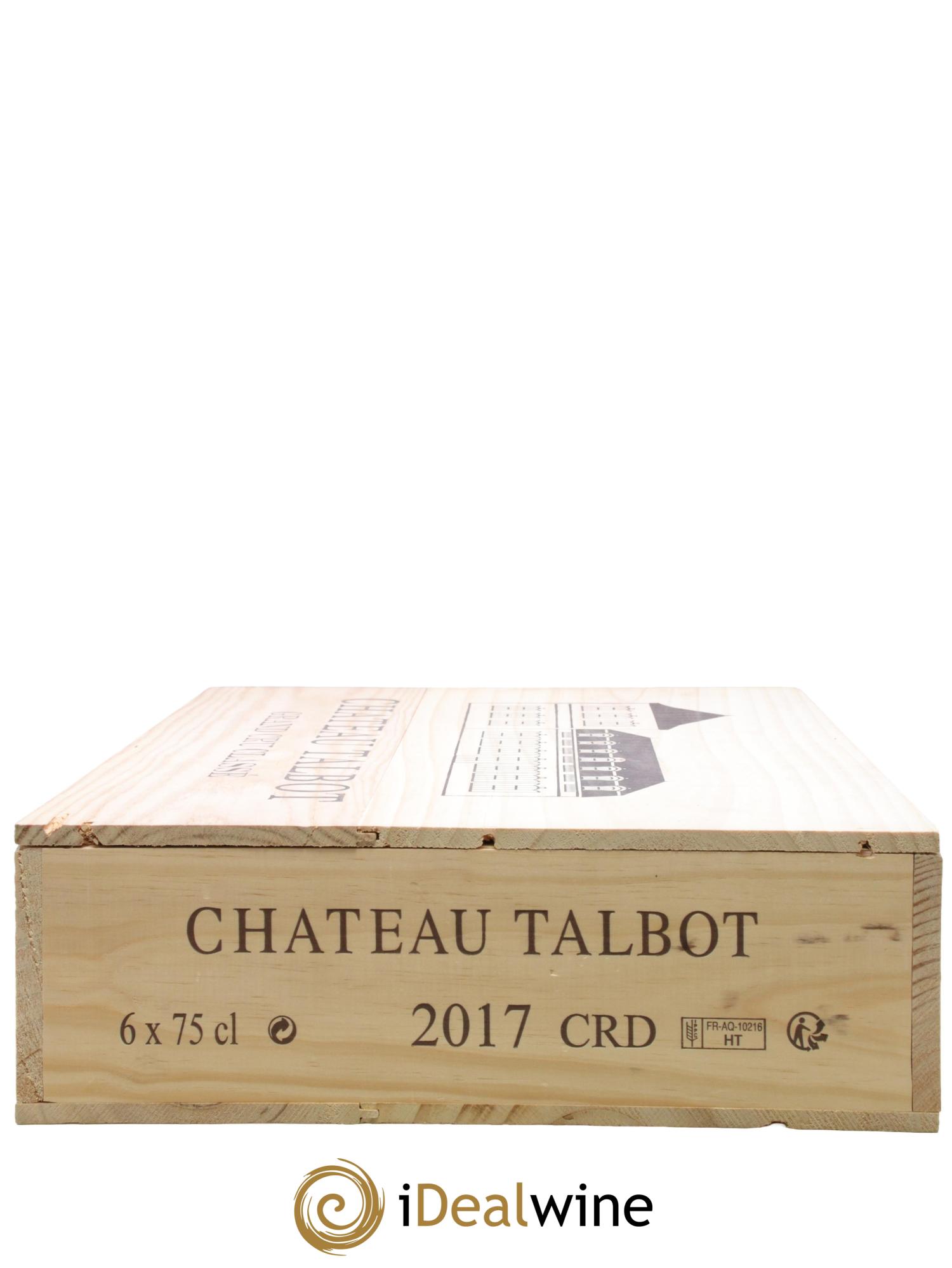 Château Talbot 4ème Grand Cru Classé 2017 - Lot de 6 bouteilles - 1