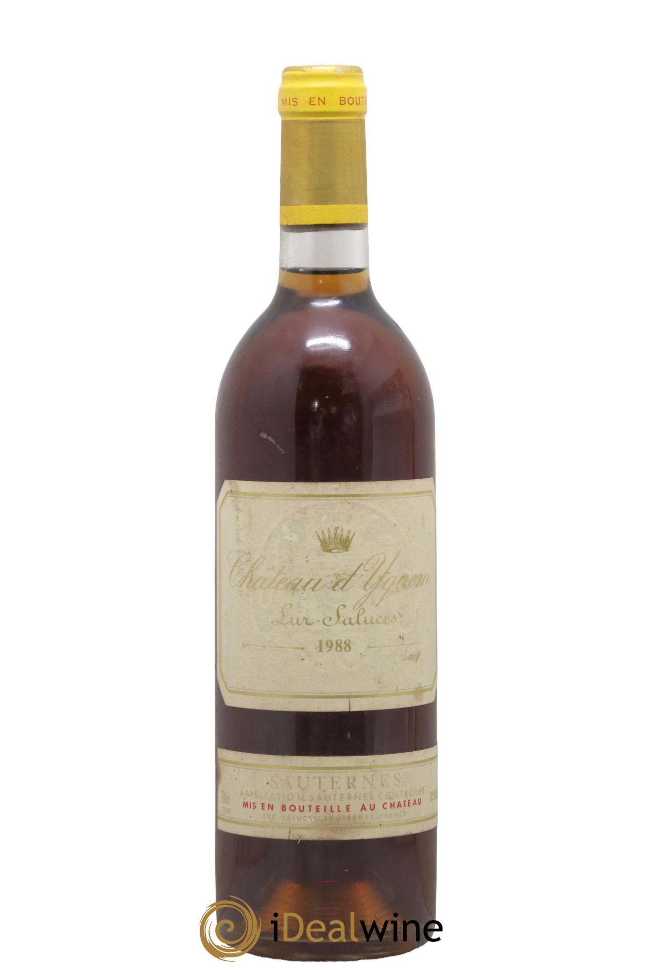 Château d' Yquem 1er Cru Classé Supérieur 1988 - Lot de 1 bouteille - 0