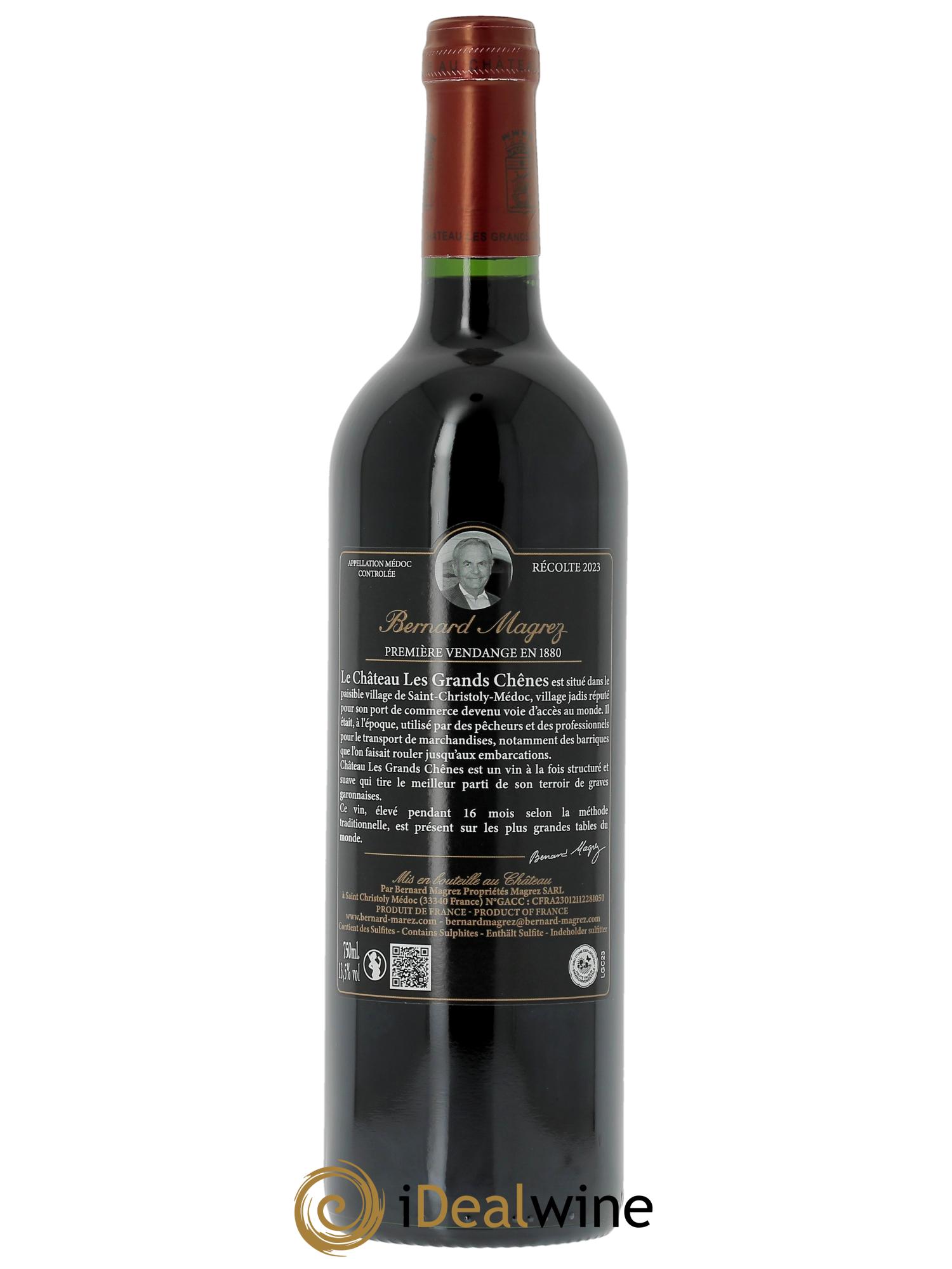 Château Les Grands Chênes (CBO à partir de bts) 2023 - Lot de 1 bouteille - 1