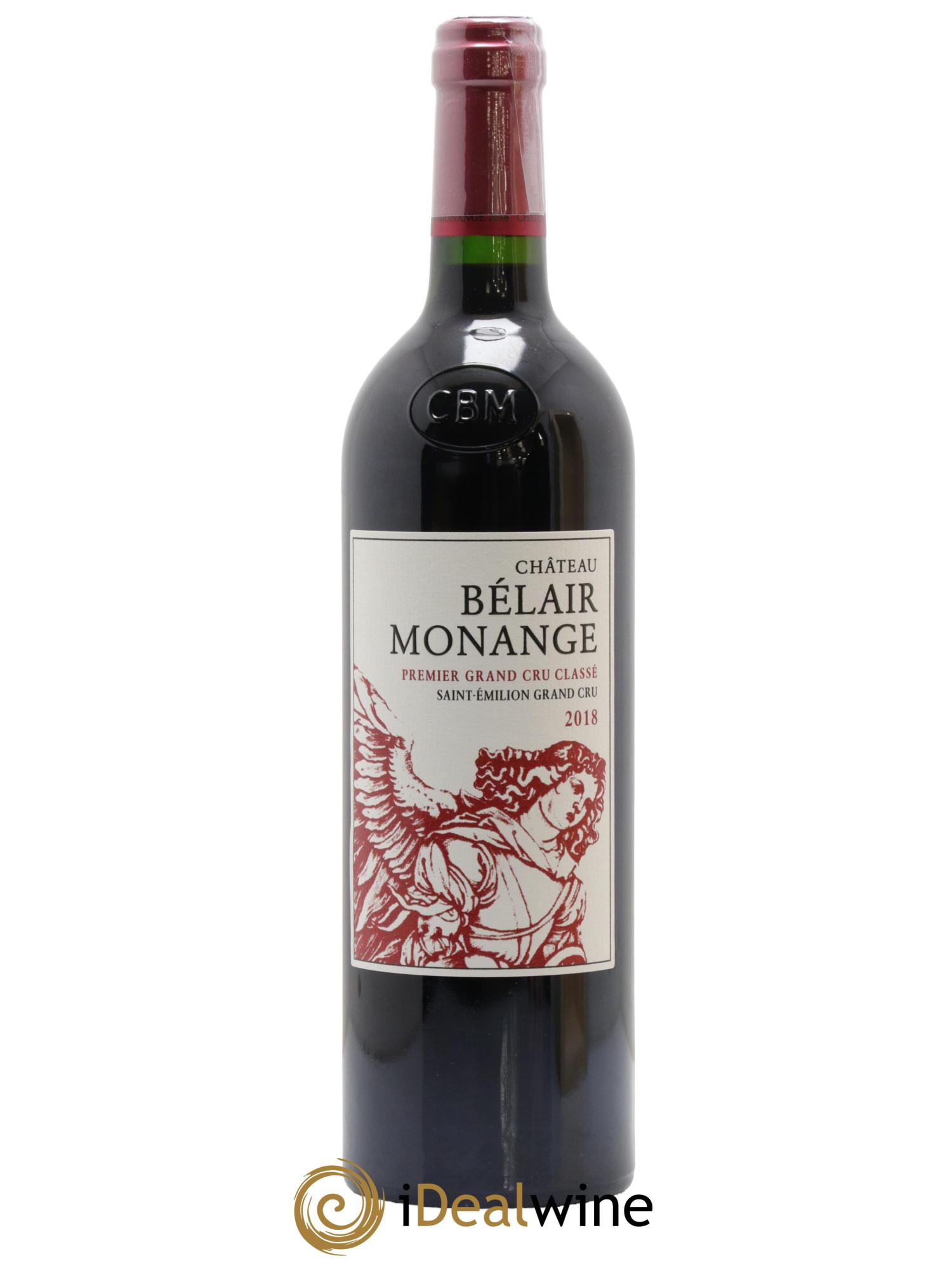 Château Belair (Belair-Monange) 1er Grand Cru Classé B 2018 - Posten von 1 Flasche - 1
