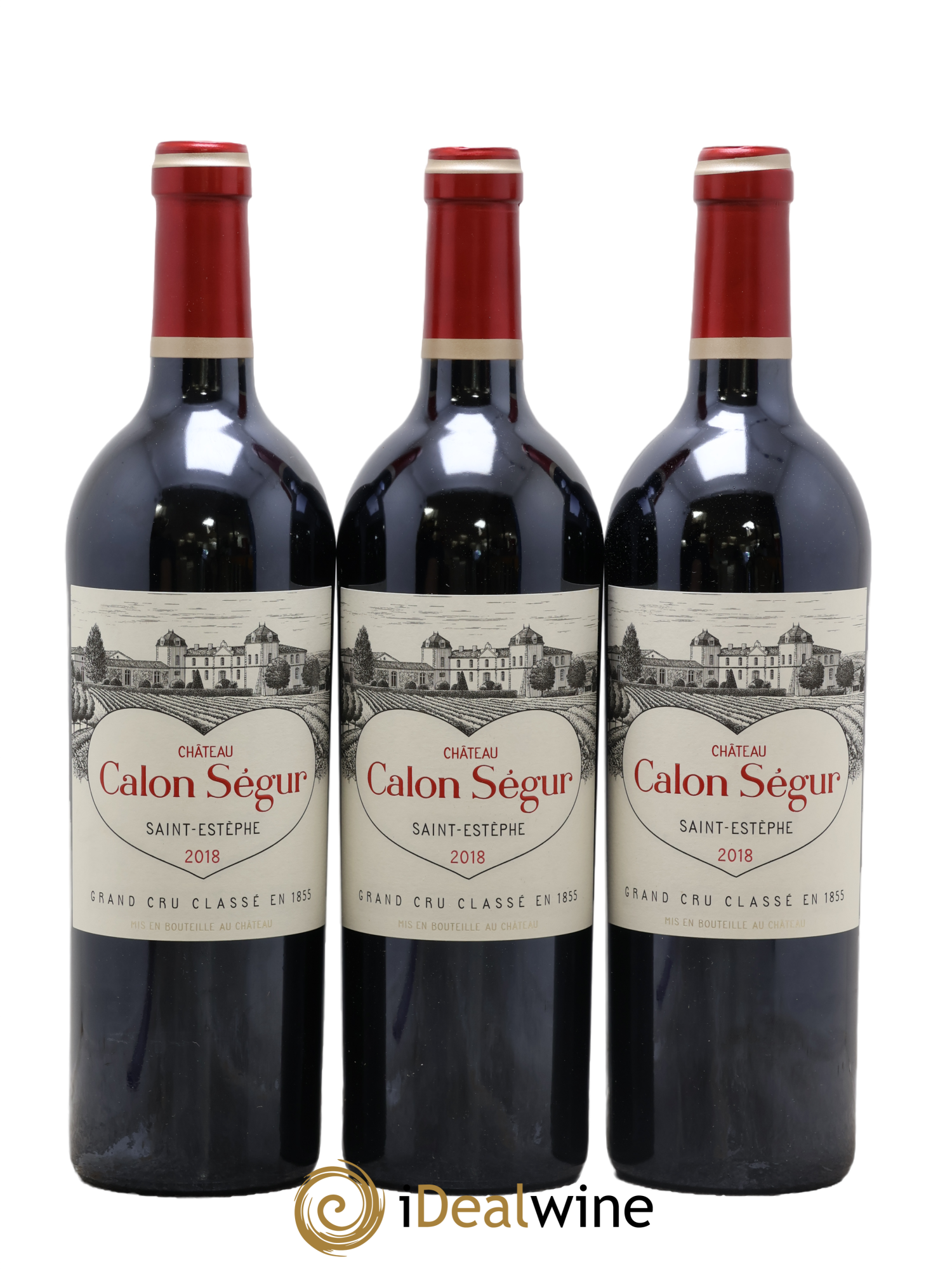 Château Calon Ségur 3ème Grand Cru Classé 2018 - Posten von 3 Flaschen - 0