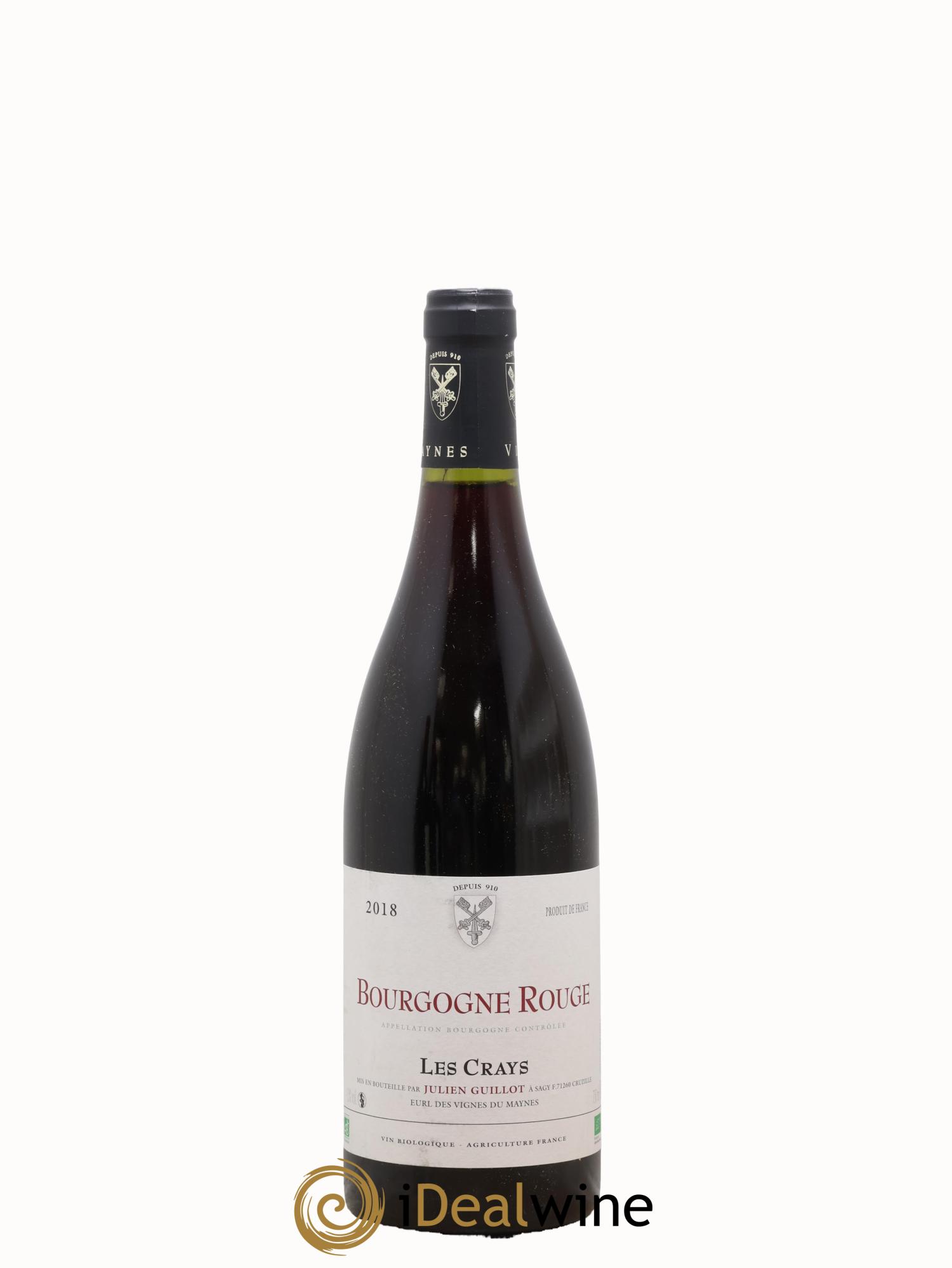 Bourgogne Les Crays Julien Guillot 2018 - Lotto di 1 bottiglia - 0
