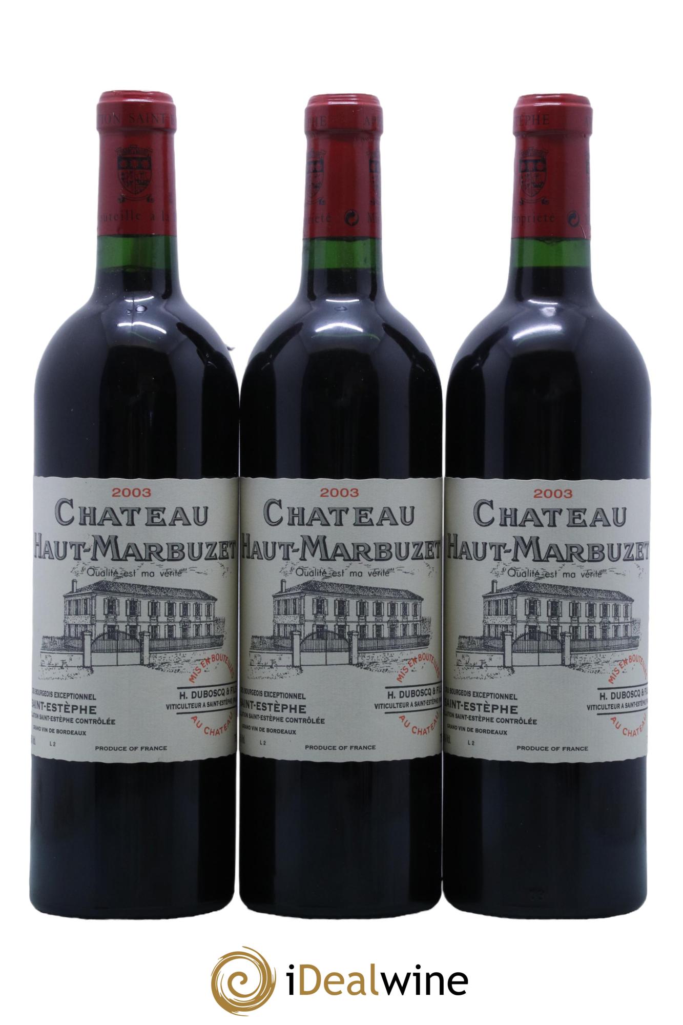 Château Haut Marbuzet 2003 - Lot de 12 bouteilles - 3