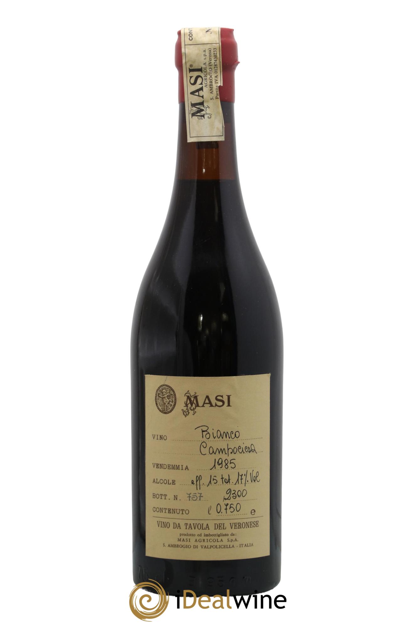 Italie Vino da Tavola Rosso Campociesa Masi 1985 - Lot de 1 bouteille - 0