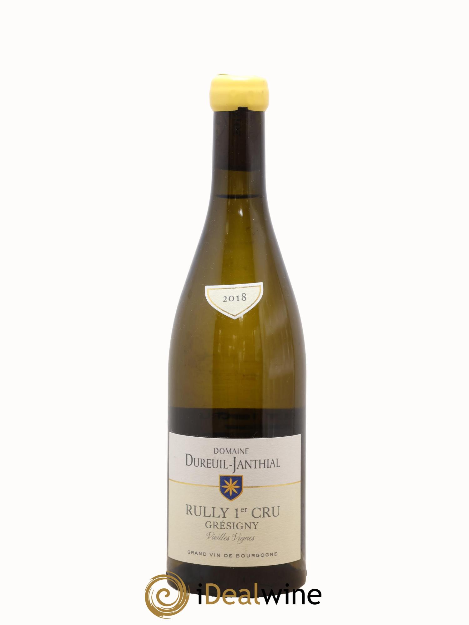 Rully 1er Cru Grésigny Vieilles Vignes Vincent Dureuil-Janthial 2018 - Lot de 1 bouteille - 0