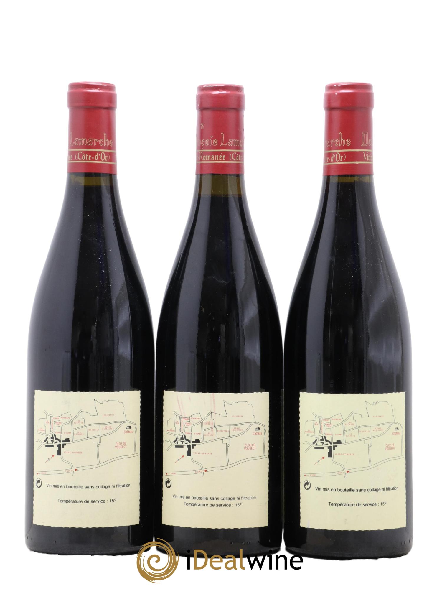 Vosne-Romanée 1er Cru Les Malconsorts Lamarche (Domaine) 2003 - Lot de 3 bouteilles - 1
