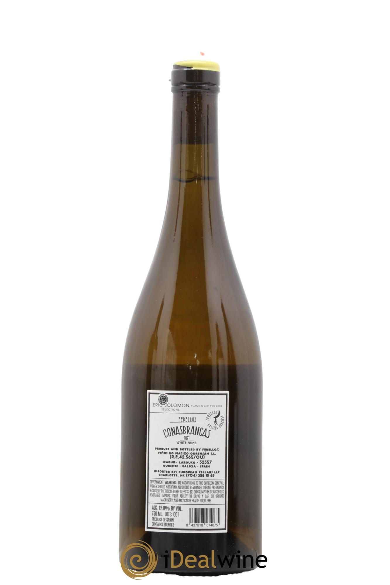 Espagne Ribeira Sacra Conasbrancas Fedellos 2021 - Lot de 1 bouteille - 1