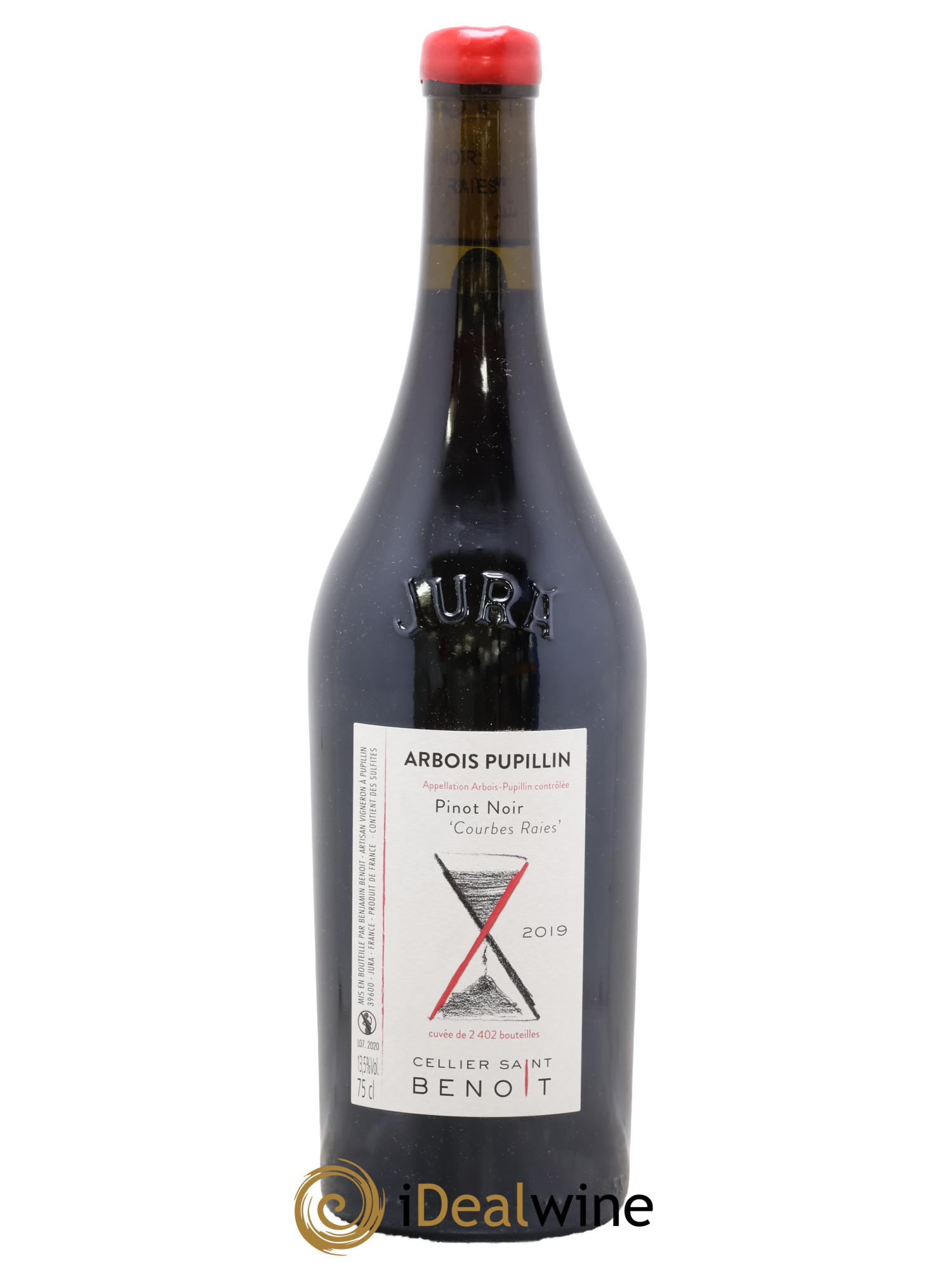 Arbois-Pupillin Pinot Noir Courbes Raies Cellier Saint Benoît 2019 - Lot de 1 bouteille - 0