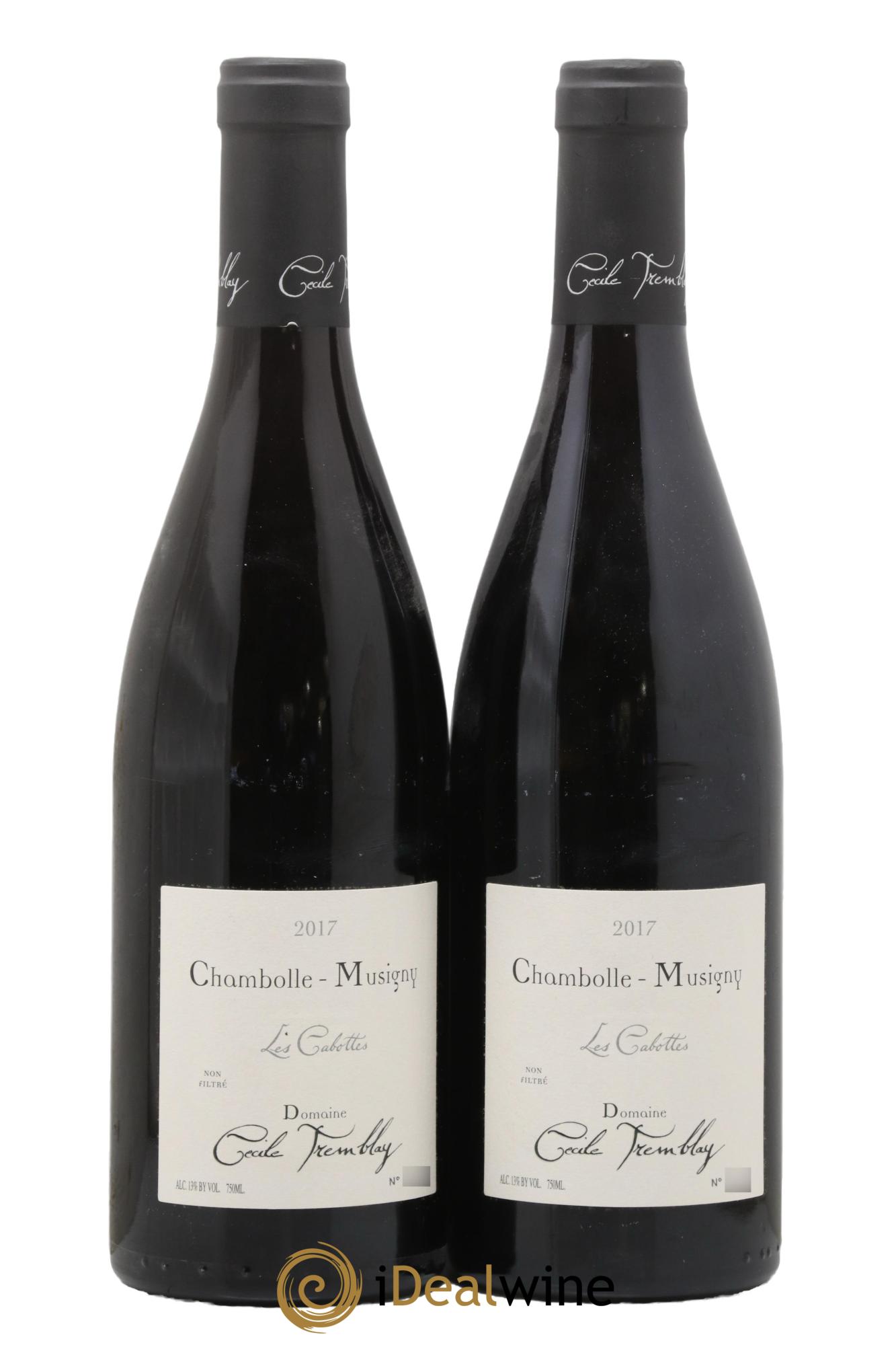 Chambolle-Musigny Les Cabottes Cécile Tremblay 2017 - Lot de 2 bouteilles - 0