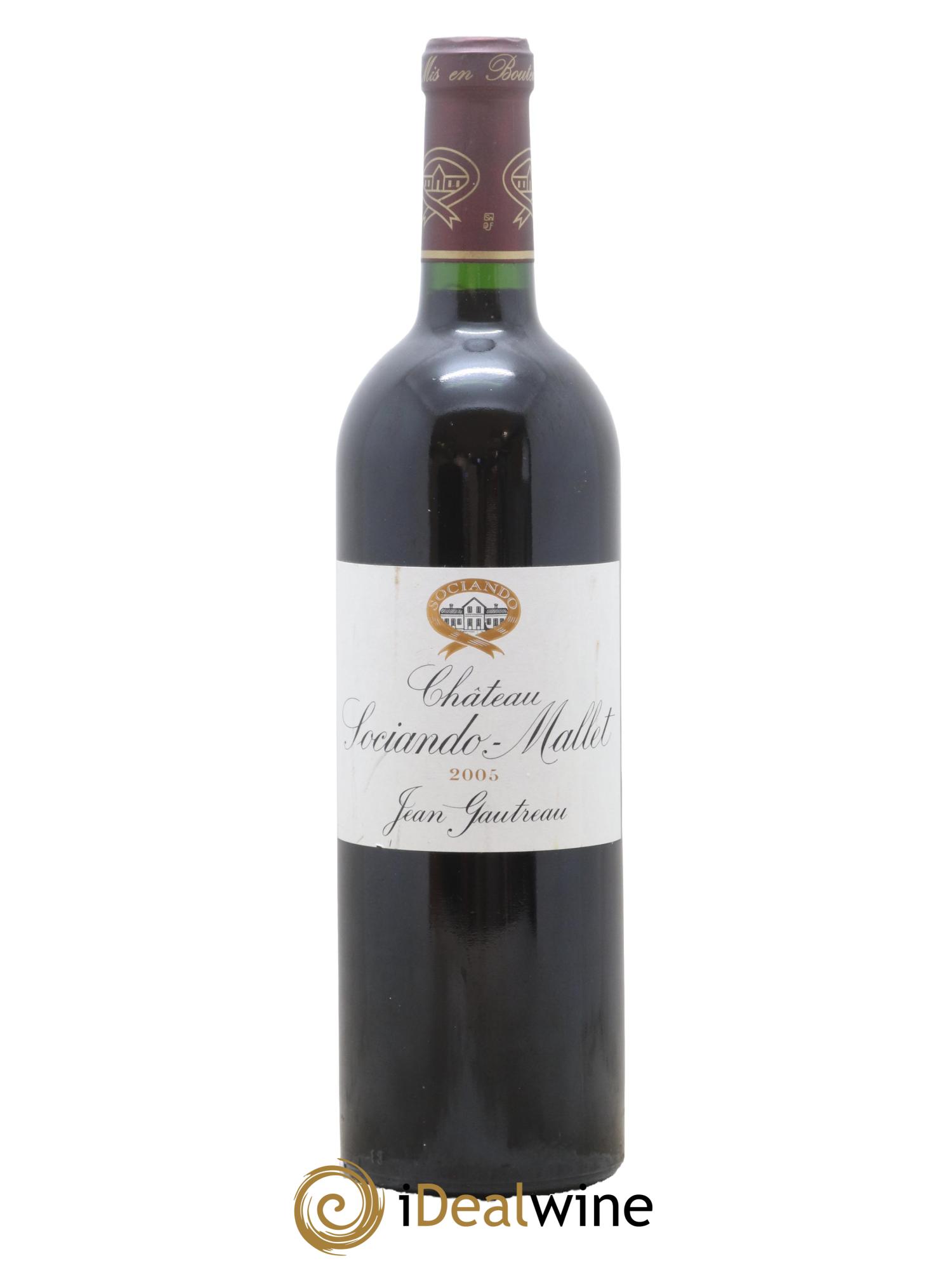 Château Sociando Mallet 2005 - Lot de 1 bouteille - 0
