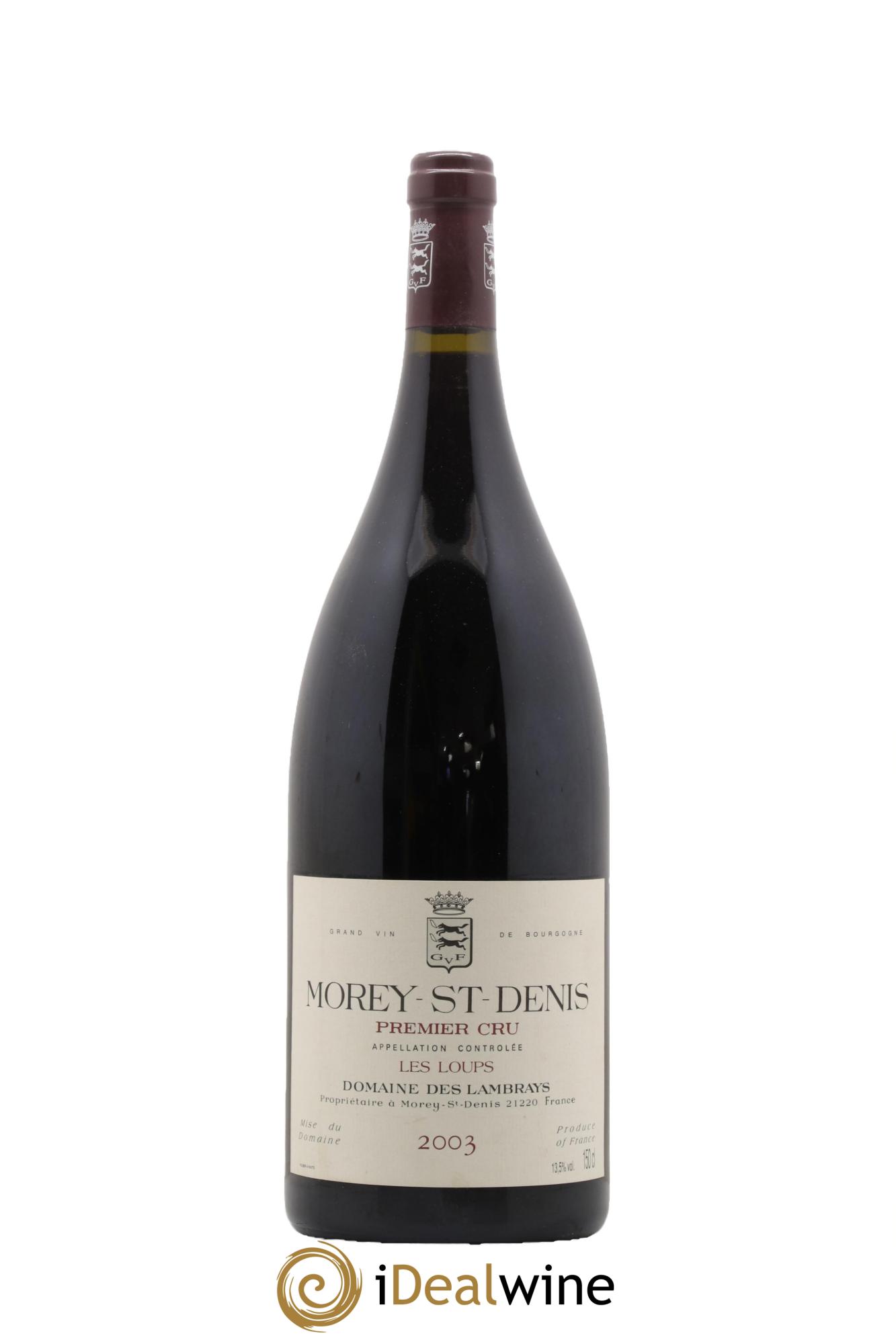 Morey-Saint-Denis 1er Cru Les Loups Domaine des Lambrays 2003 - Lot de 1 magnum - 0