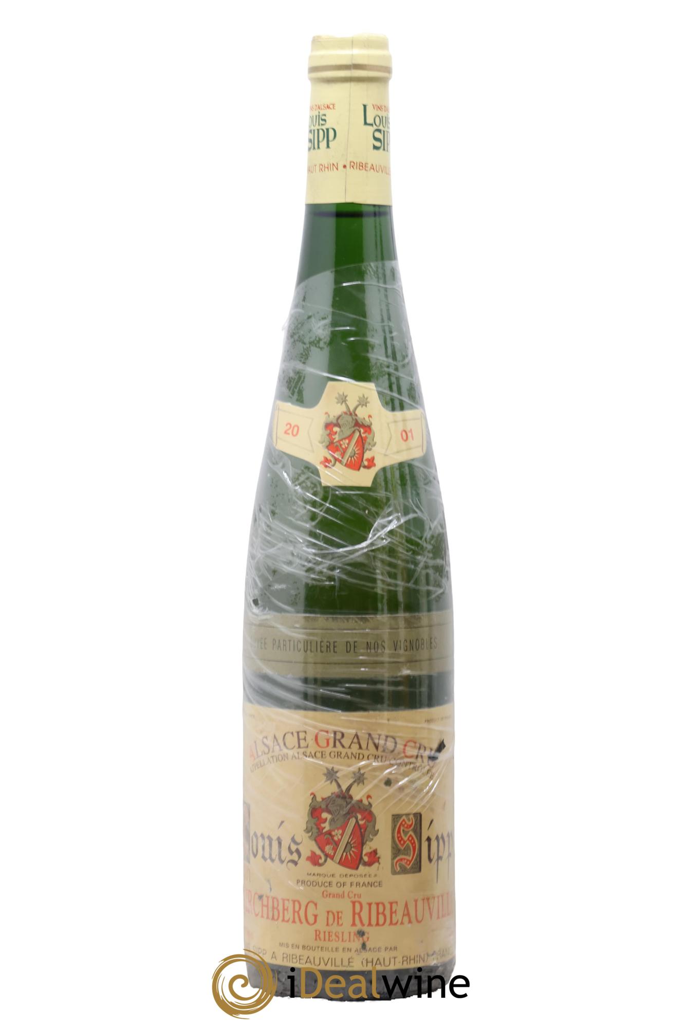 Alsace Grand Cru Kirchberg De Ribeauville Domaine Louis Sipp 2001 - Lot de 1 bouteille - 0