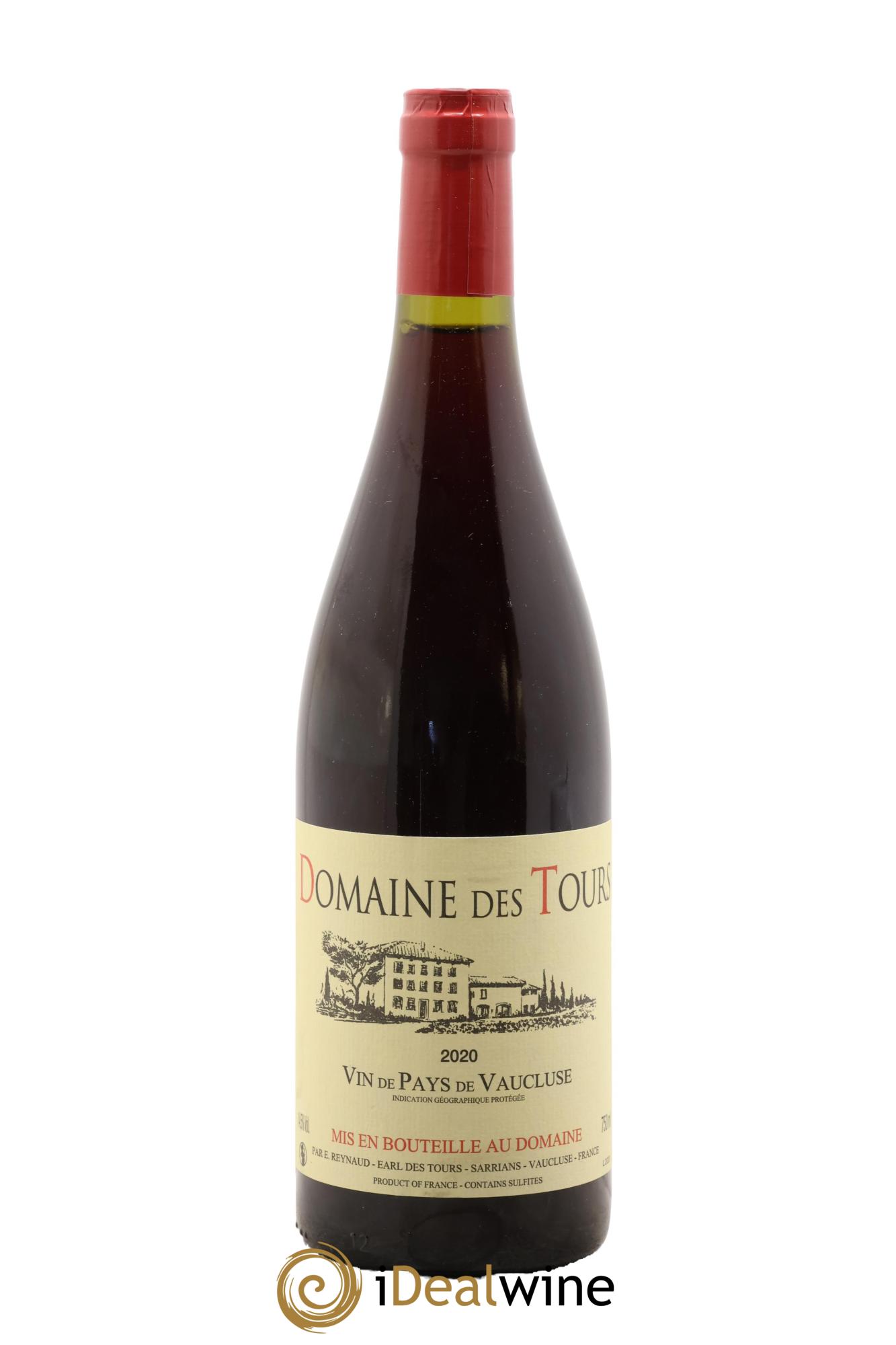 Vaucluse (Vin de Pays de Vaucluse) Domaine des Tours Emmanuel Reynaud 2020 - Lot de 1 bouteille - 0