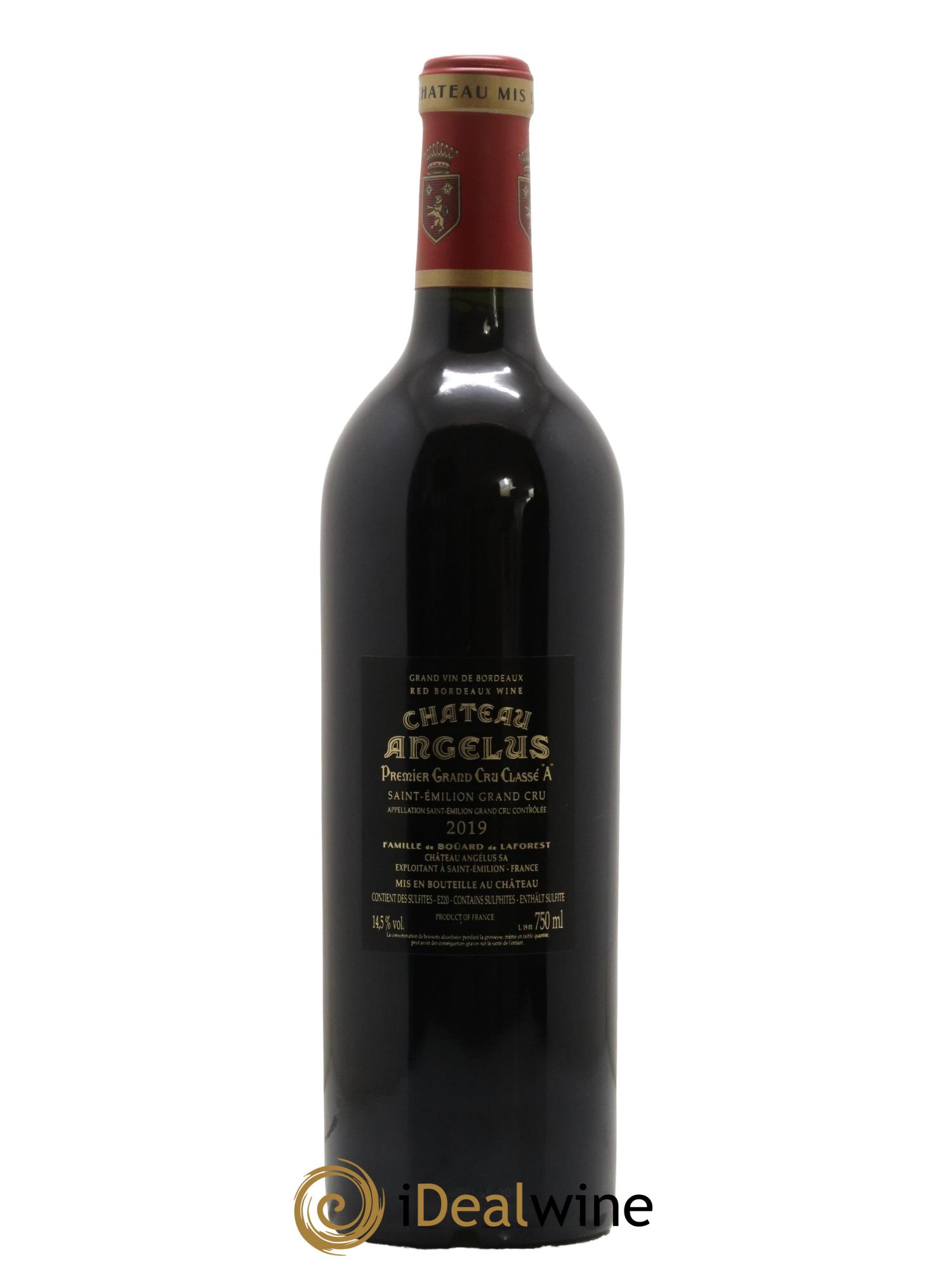Château Angélus 1er Grand Cru Classé A 2019 - Lot de 1 bouteille - 1