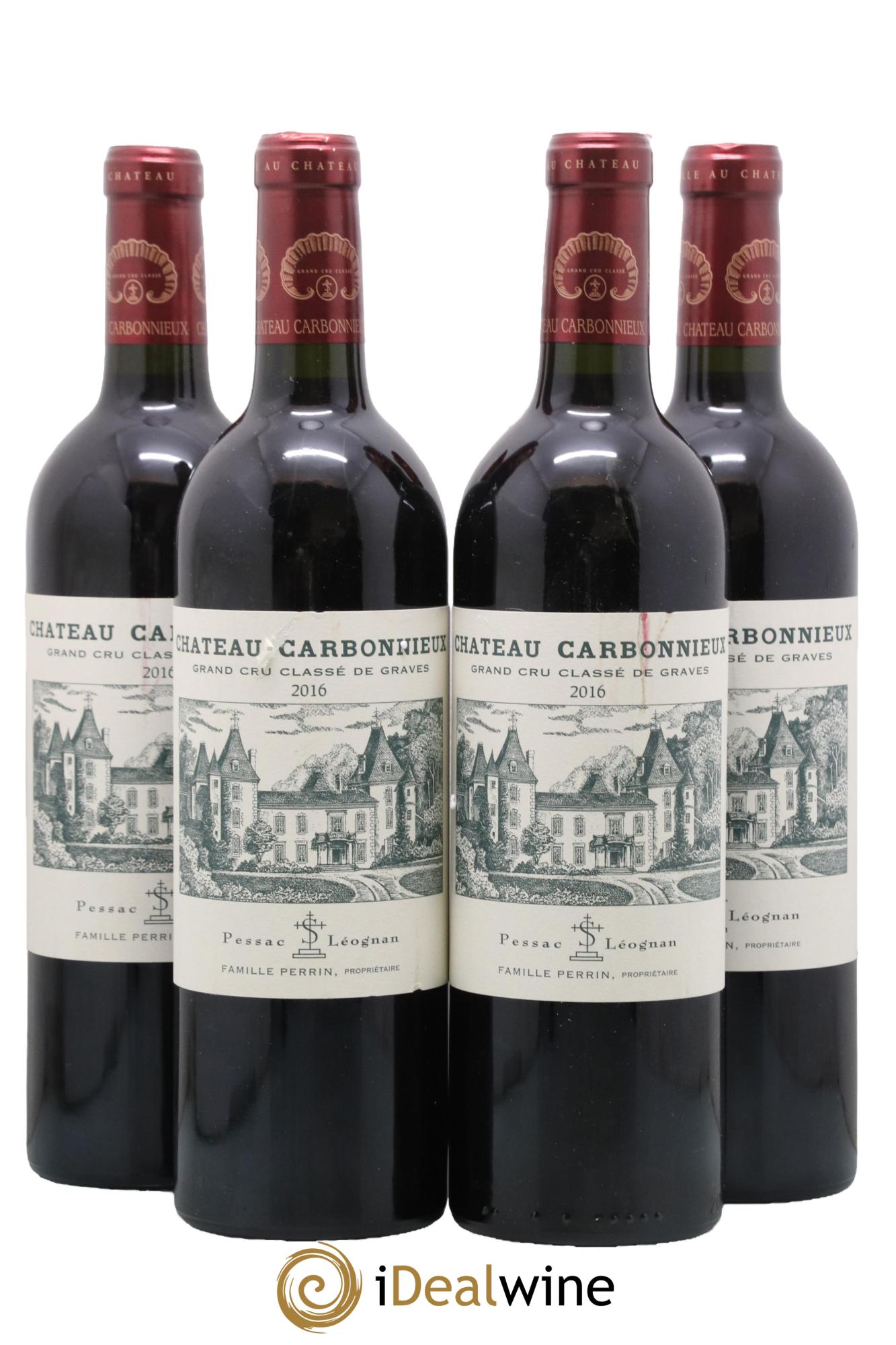Château Carbonnieux Cru Classé de Graves 2016 - Lot de 4 bouteilles - 0