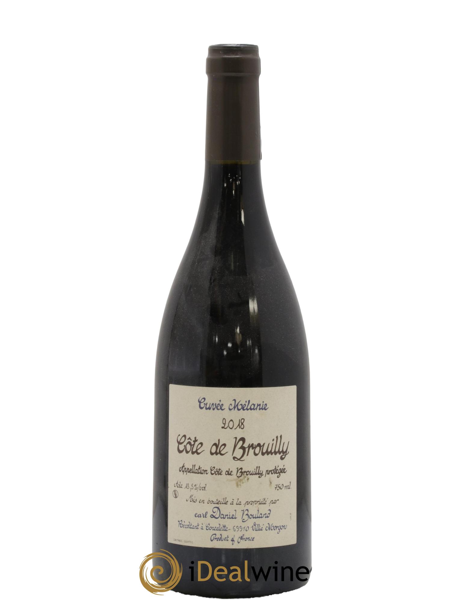 Côte de Brouilly Cuvée Mélanie Daniel Bouland (Domaine) 2018 - Lot de 1 bouteille - 0