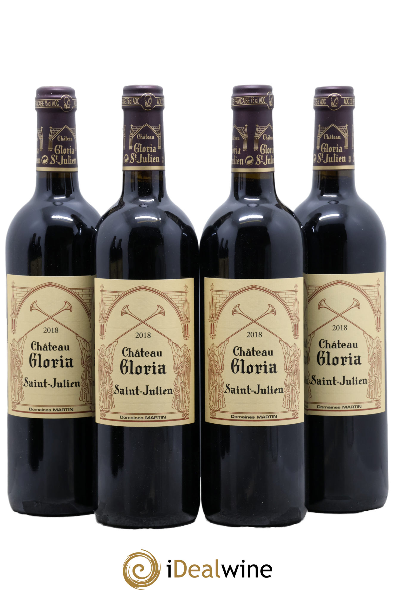 Château Gloria 2018 - Lotto di 4 bottiglie - 0