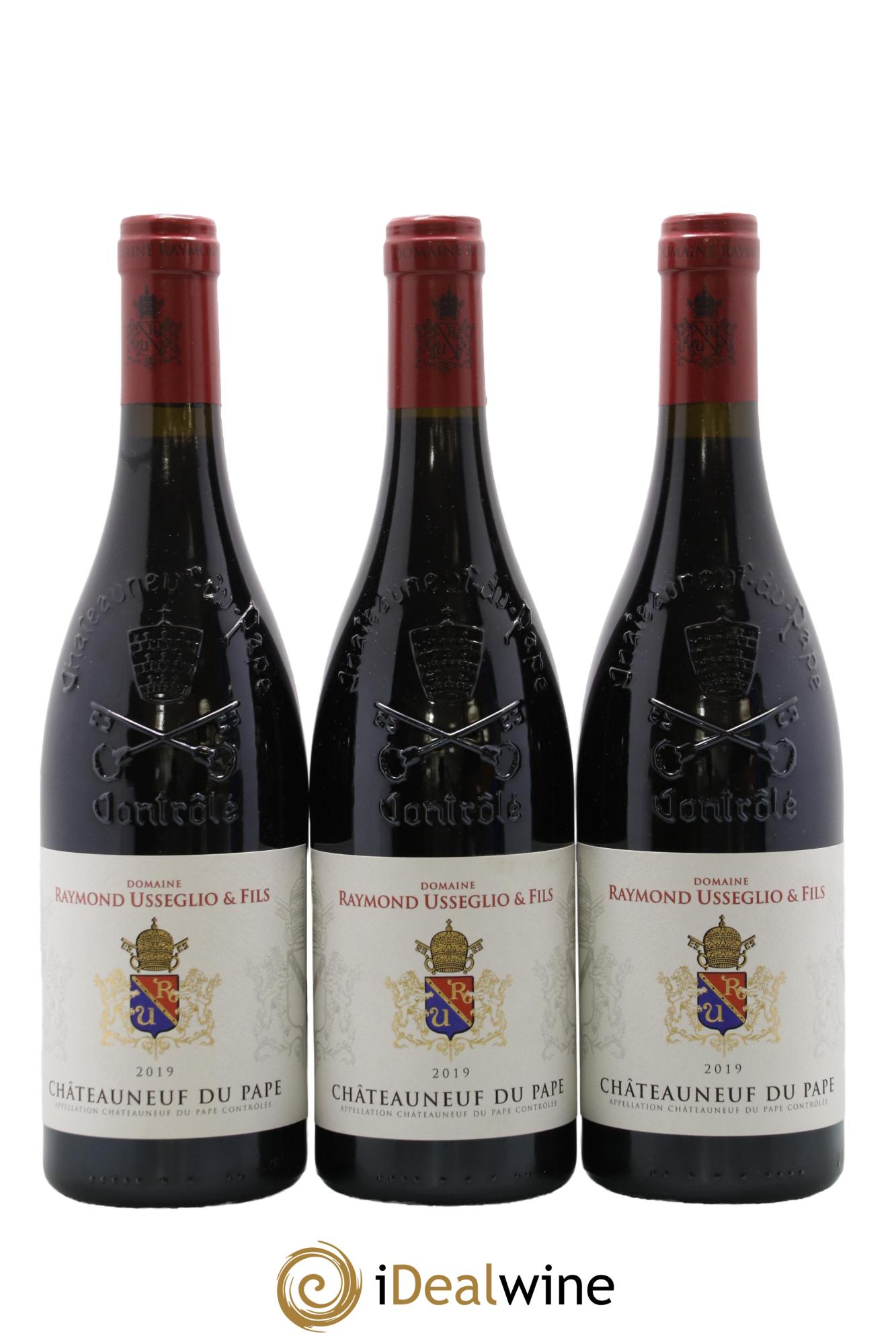 Châteauneuf-du-Pape Raymond Usseglio & Fils (Domaine) 2019 - Posten von 3 Flaschen - 0